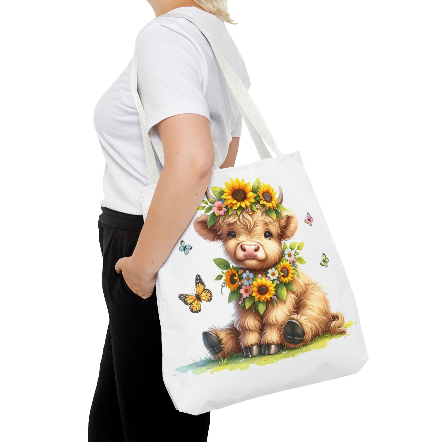 Bolsa de mano de vaca de las Tierras Altas, diseño de vaca bonito y elegante para amantes de los animales, perfecta para ir de compras, uso diario, regalo para entusiastas de las vacas y granjeros.