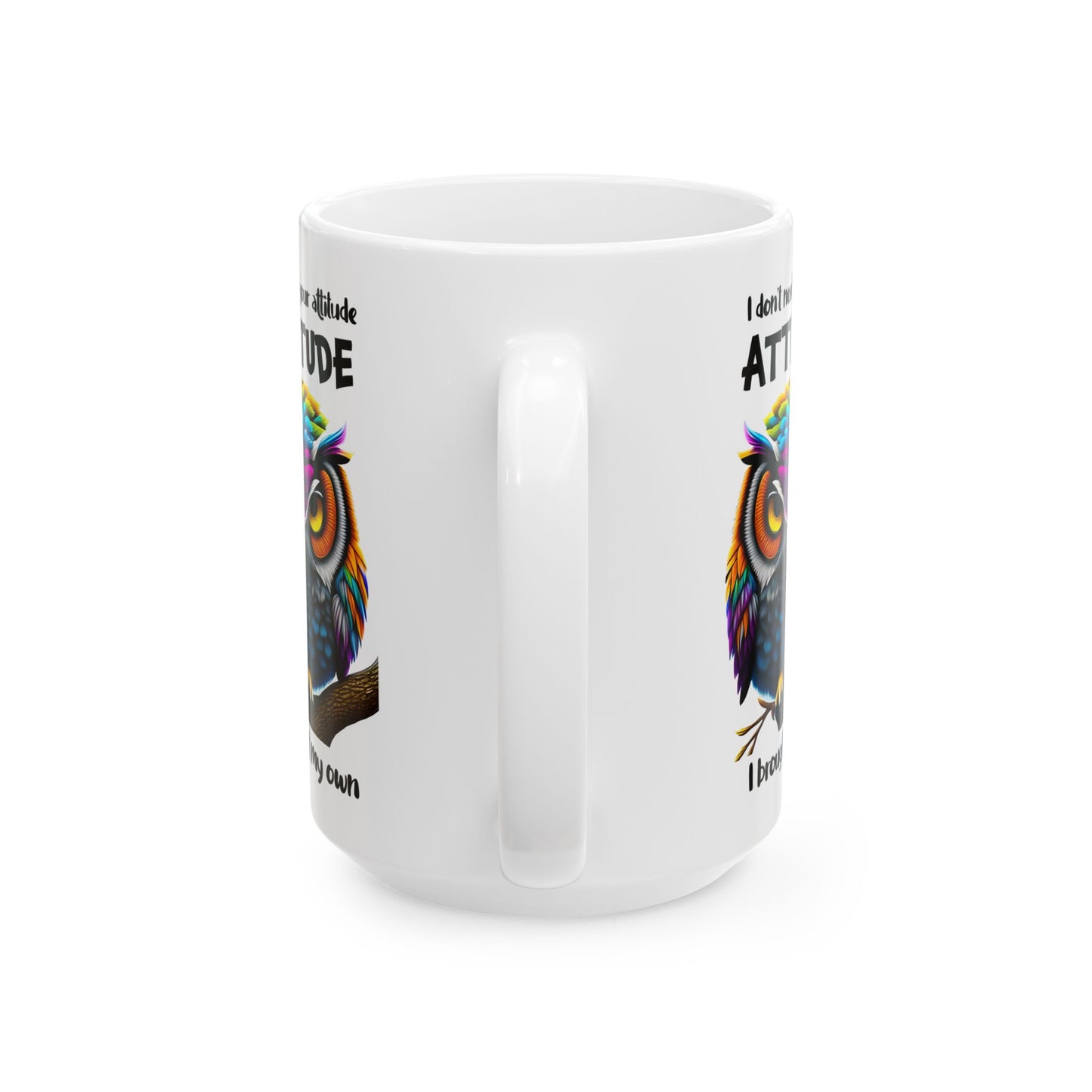 🦉 Búho colorido: taza de café vibrante para amantes de la naturaleza y noctámbulos 🌟