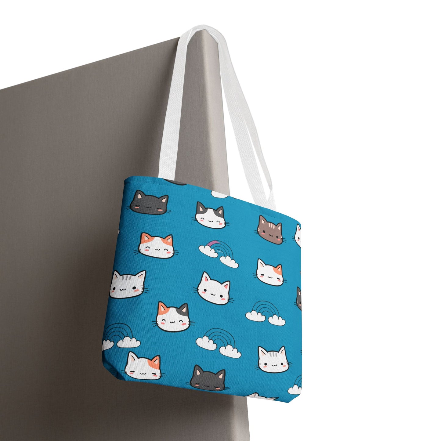 Bolsa de mano para gatos, regalo para amantes de los gatos, bolsa reutilizable, bolsa para mamá gata, ecológica, bolsa con estampado animal, diseño de gatito lindo, amante de las mascotas