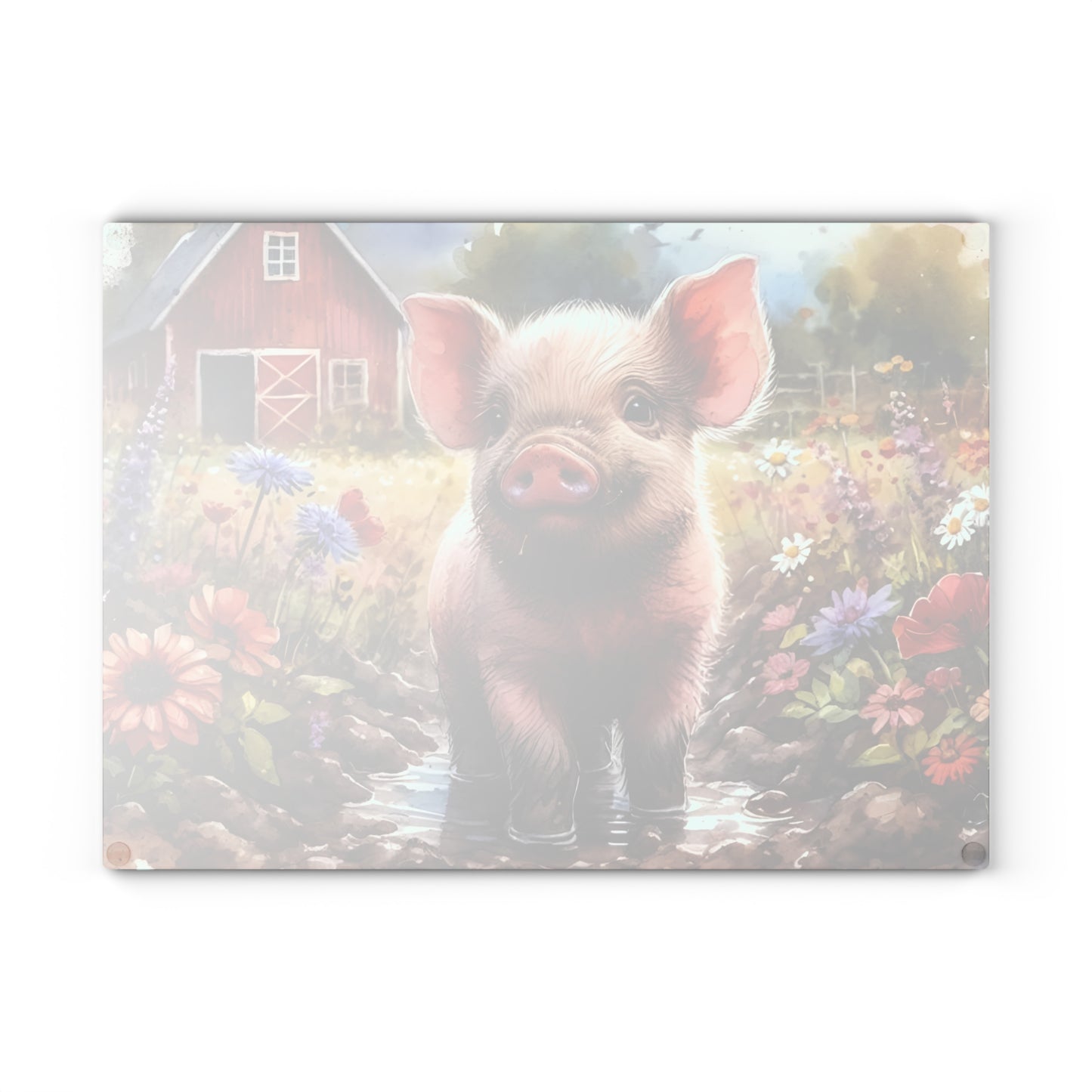 🐷🌸 Farm Piglet Cutting Board – Rustic Charm Meets Country Whimsy 🌸🐷