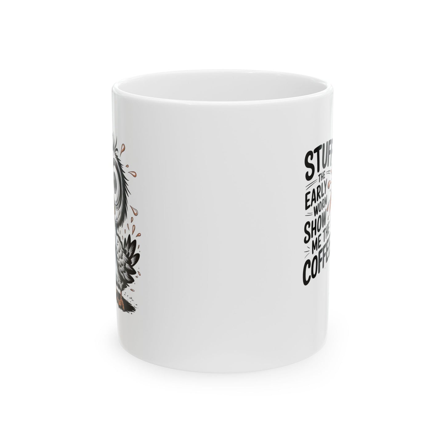 ☕ ¡Llena el Gusano Madrugador, Muéstrame la Taza de Café! ¡Un Imprescindible Divertido para las Mañanas! 🐦