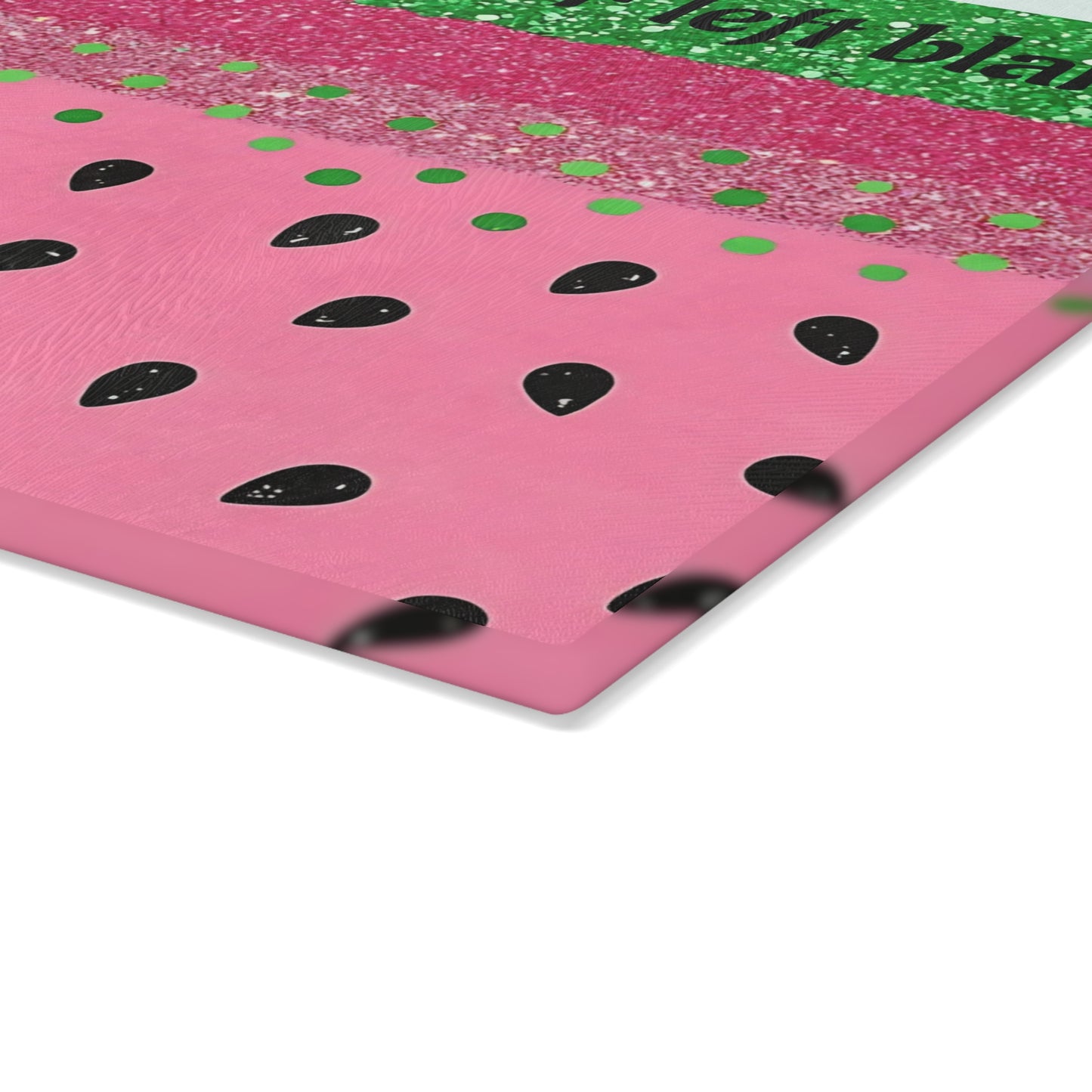 Tabla de cortar con brillo de sandía: divertida decoración de cocina de verano con personalización opcional
