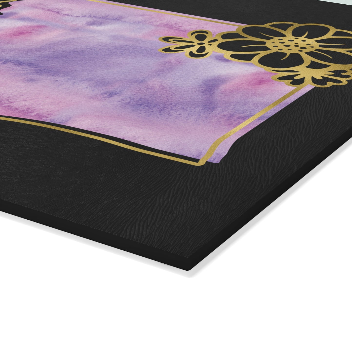 🌸 Washington Floral State Cutting Board – Lavender Mist & Golden Bloom Elegance 🌿