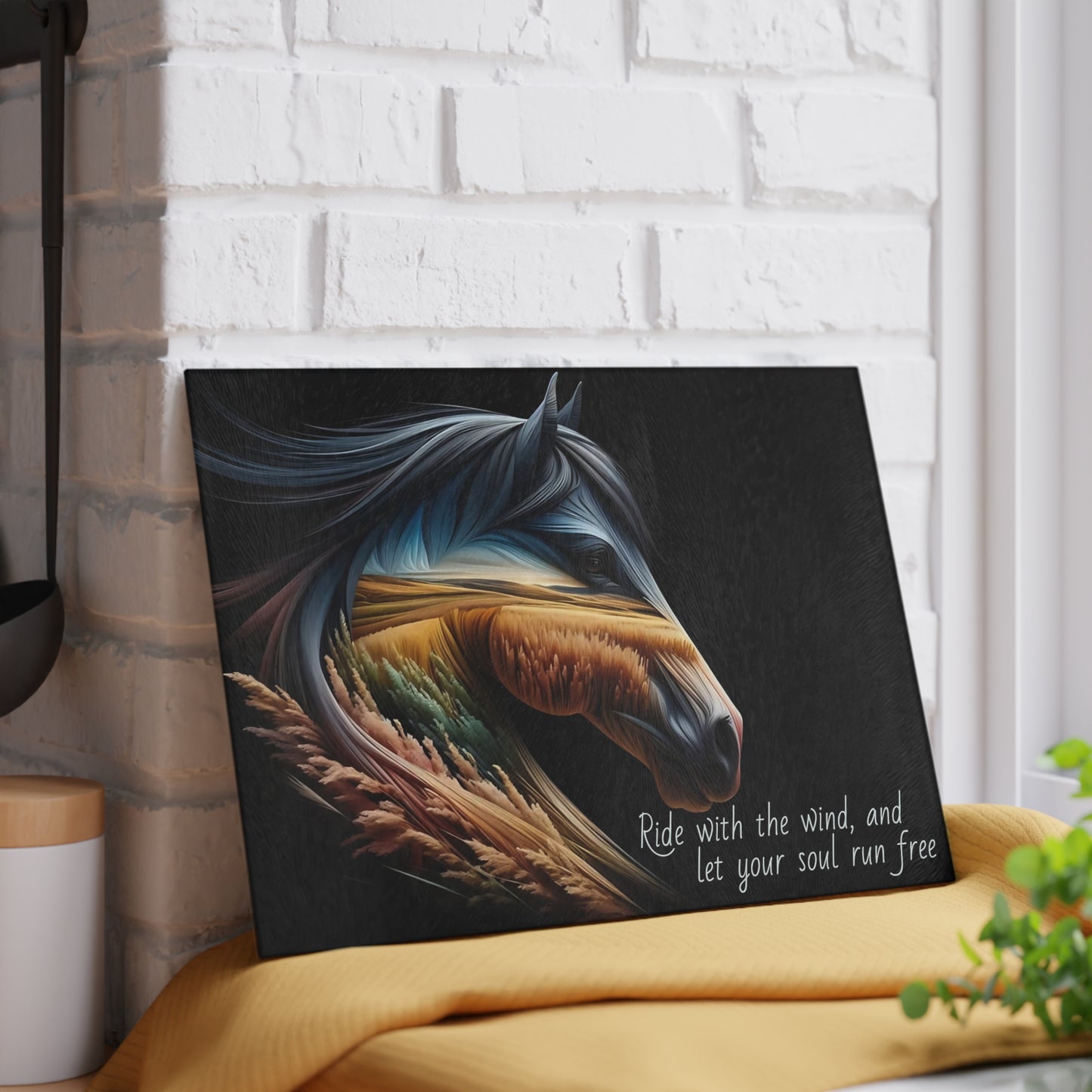 Horse cutting board, Farmhouse kitchen decor, Equestrian gift, Rustic kitchen gift, Horse lover decor, Charcuterie Board, unique accessory