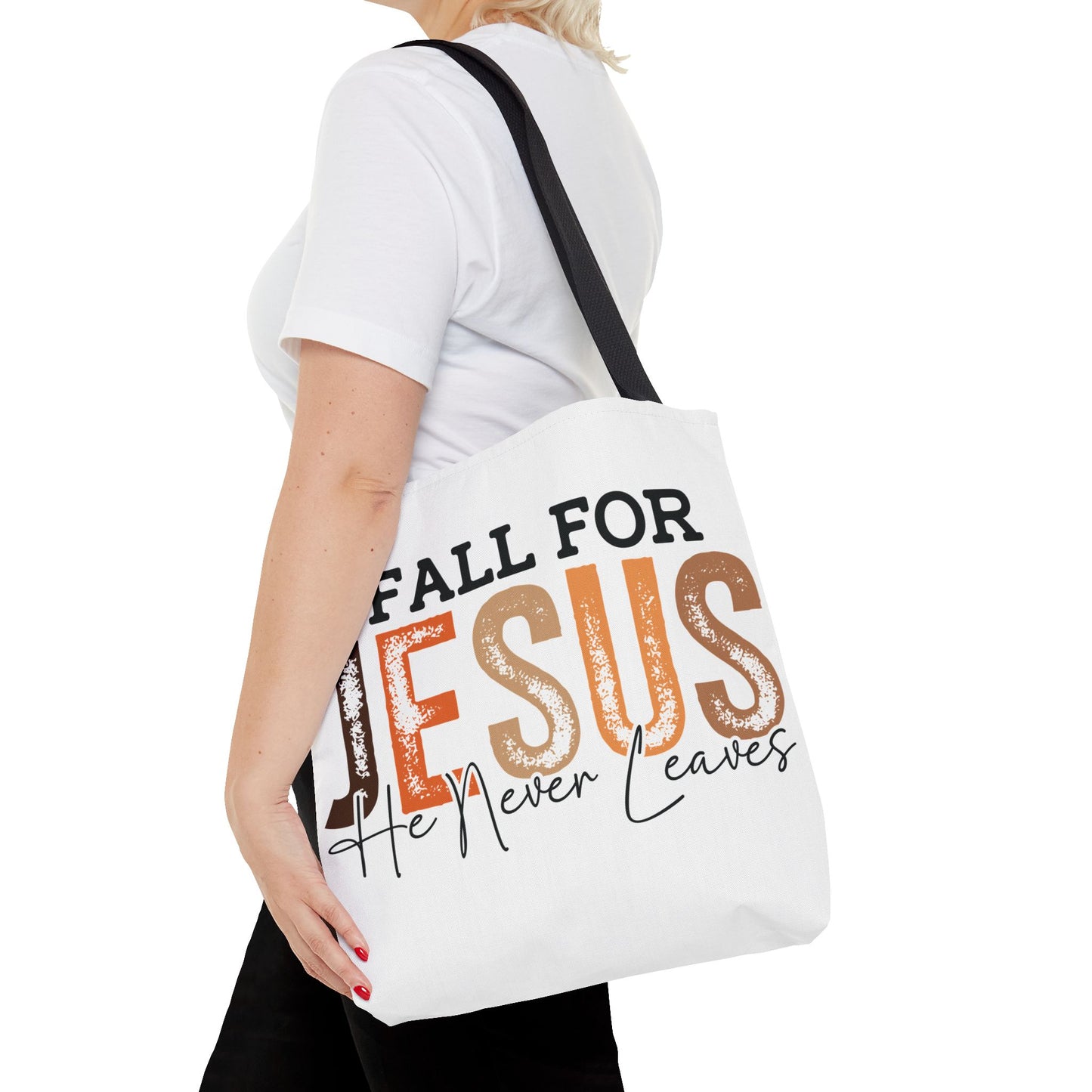🙏 Fall for Jesus Tote Bag – Faith, Style & Autumn Charm 🍂👜