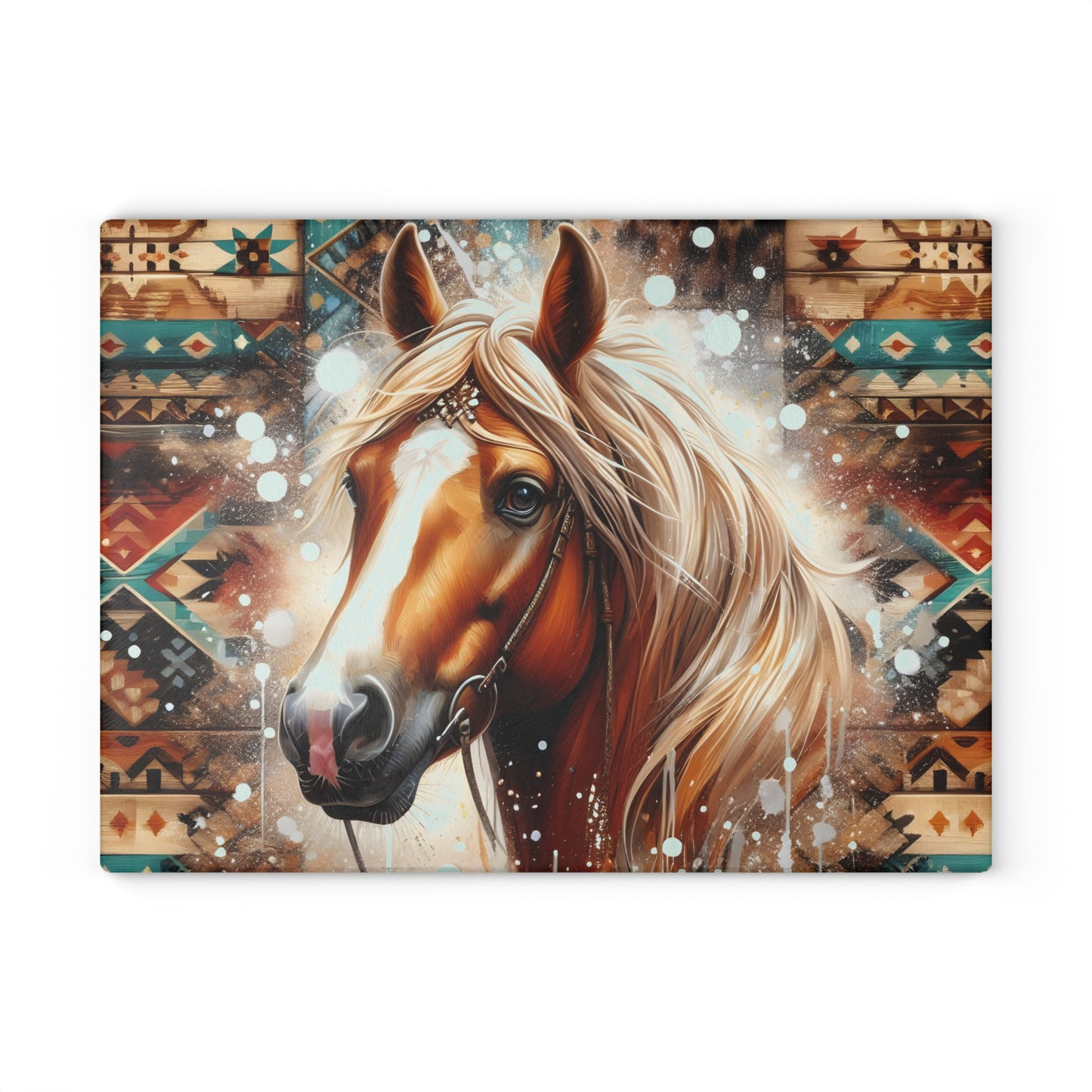 🐎🌵 Western Horse Cutting Board – Rustic Boho Aztec Kitchen Décor 🤎✨