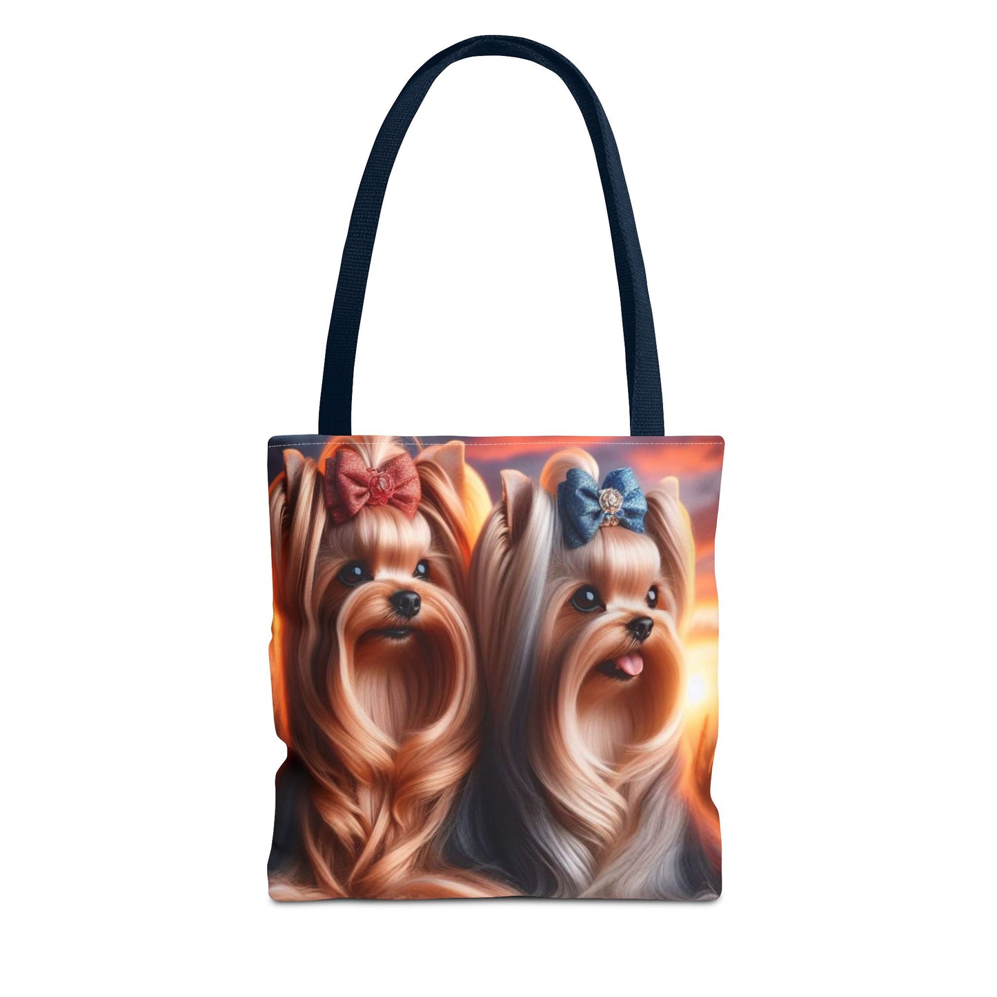 Bolsa de tela Yorkshire Terrier: un bonito regalo para amantes de los perros, bolsa de compras reutilizable, accesorio para amantes de las mascotas, elegante bolso de mano para uso diario.