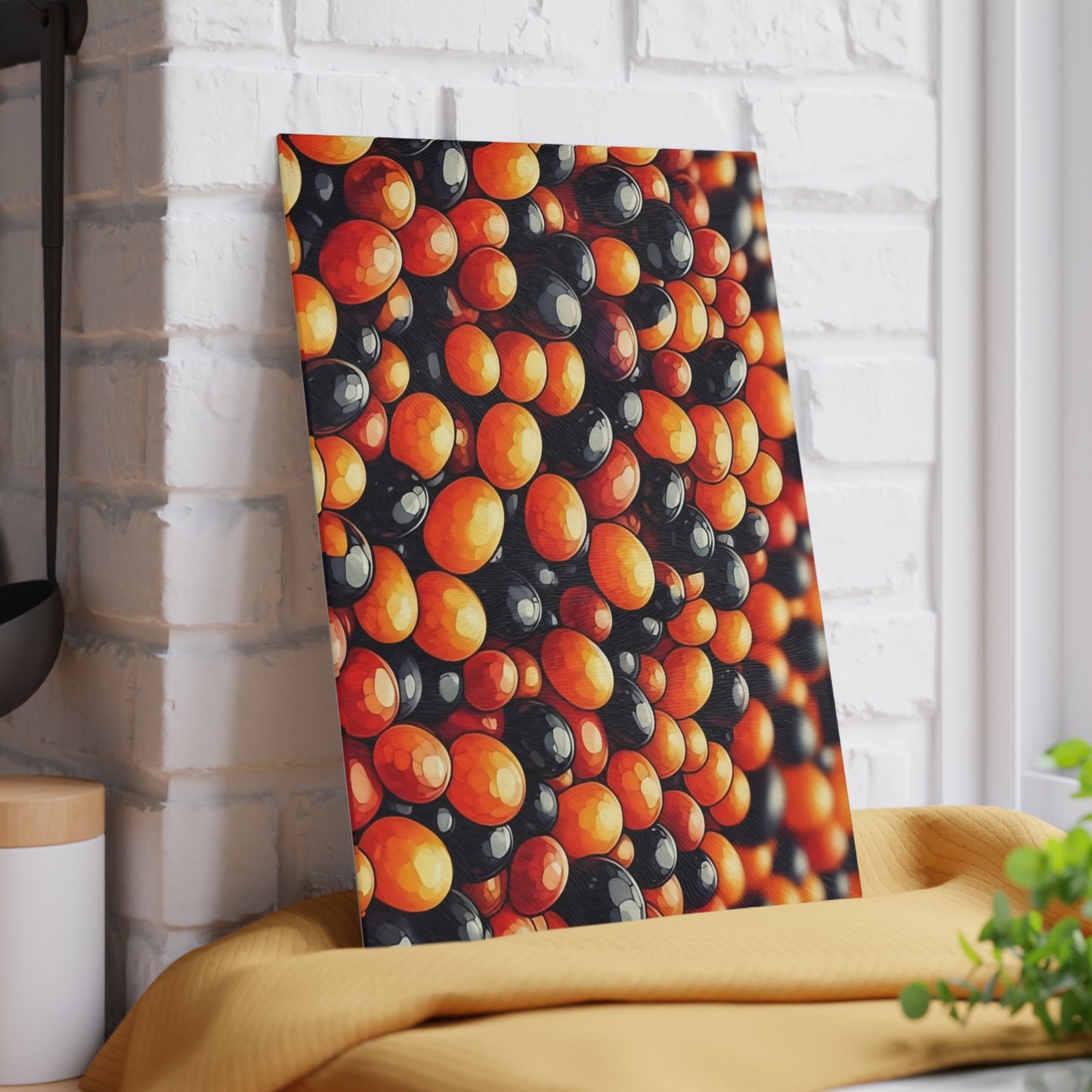 🍬🎃 Autumn Candy Burst Cutting Board – Sweet & Spooky Kitchen Vibes 🖤🧡