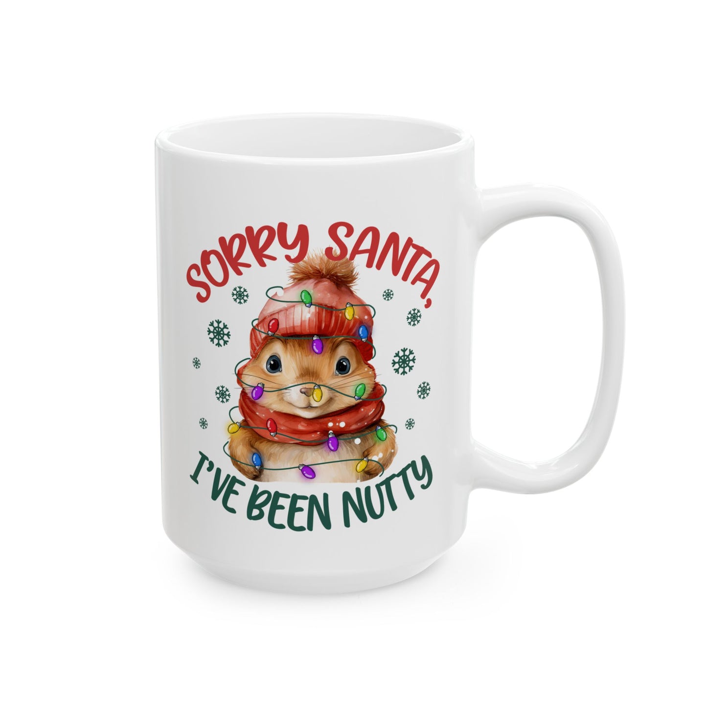 Taza navideña "Lo siento, Santa, me he vuelto loco": adorablemente festiva y llena de travesuras navideñas