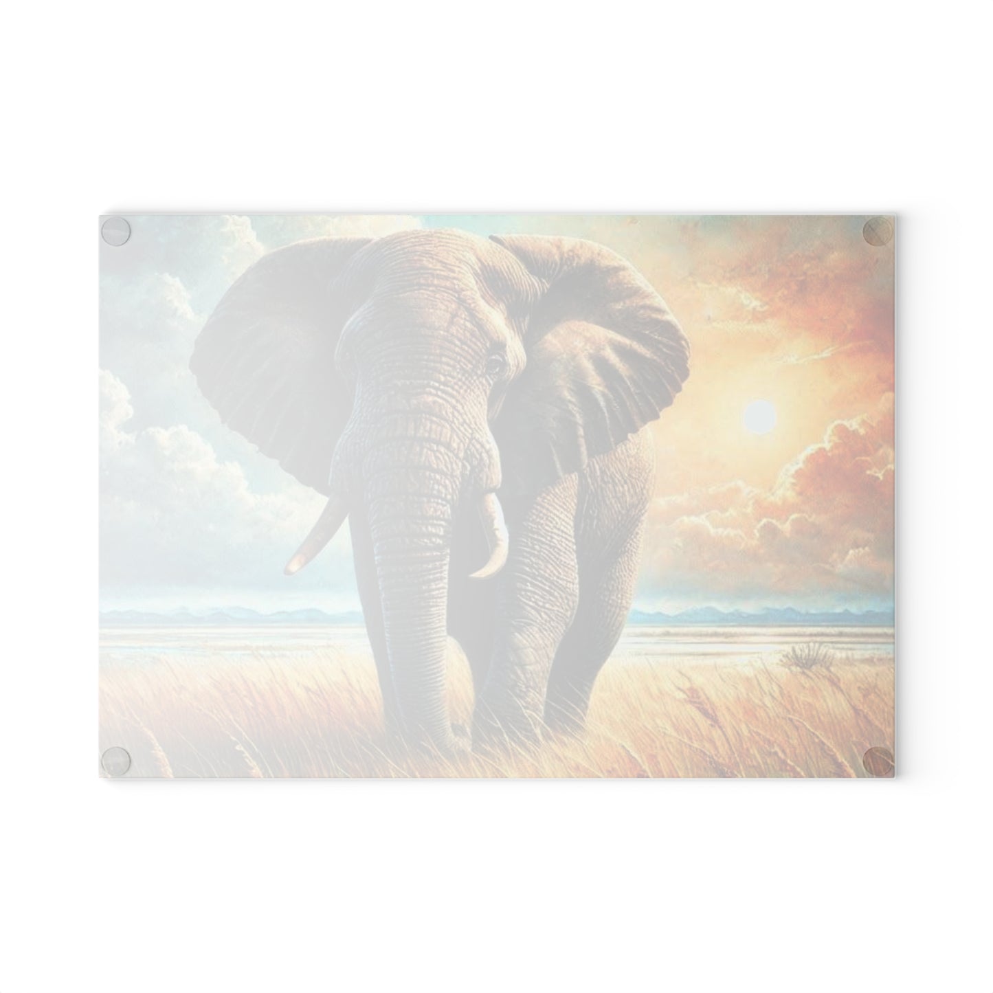 Tabla de cortar de vidrio con forma de elefante, regalo de boda, decoración de cocina única, decoración de cocina con forma de elefante, regalo de fin de vida, regalo para amantes de los elefantes, personalizado