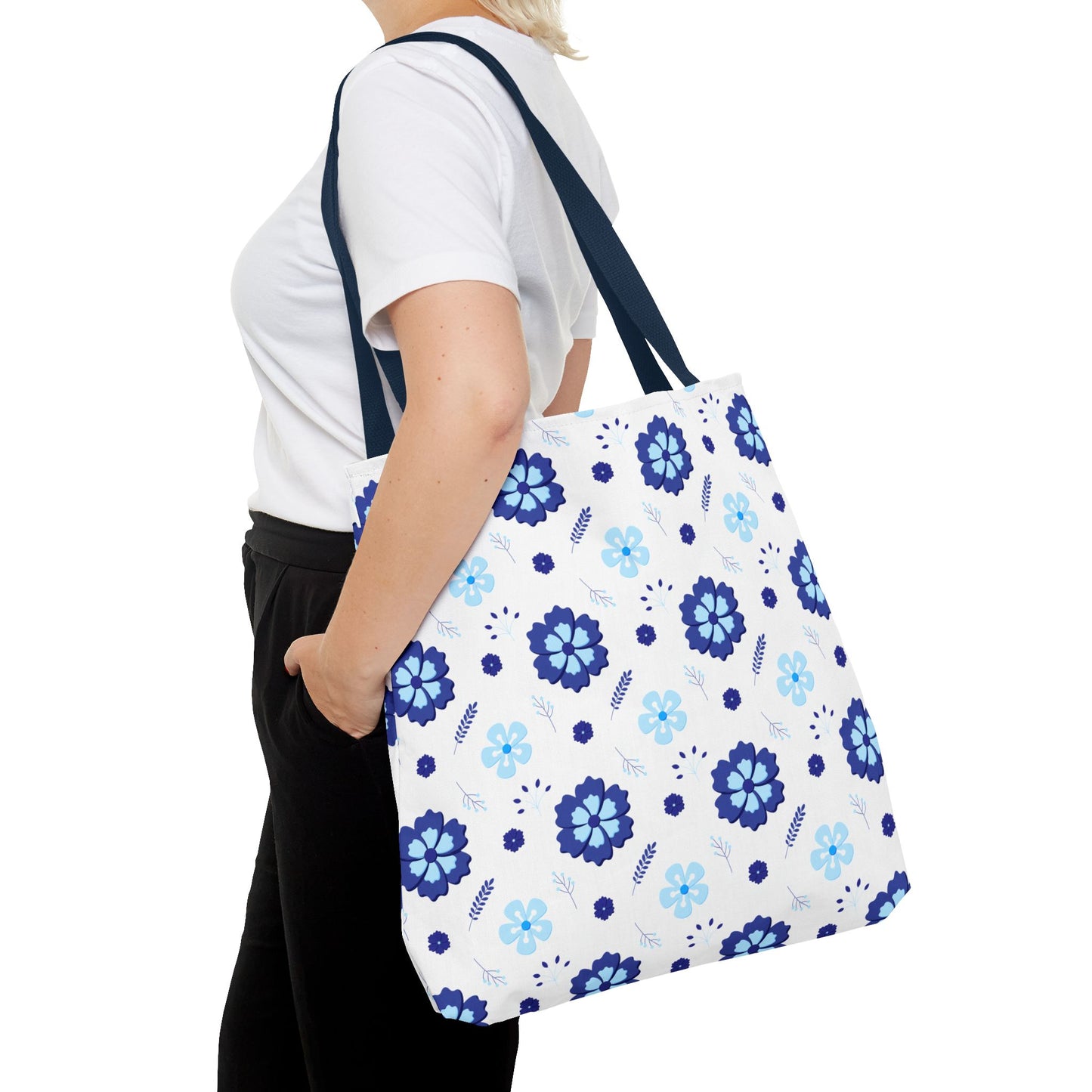 🌸 Elegant Floral Tote Bag – Chic & Versatile Everyday Accessory 🌿