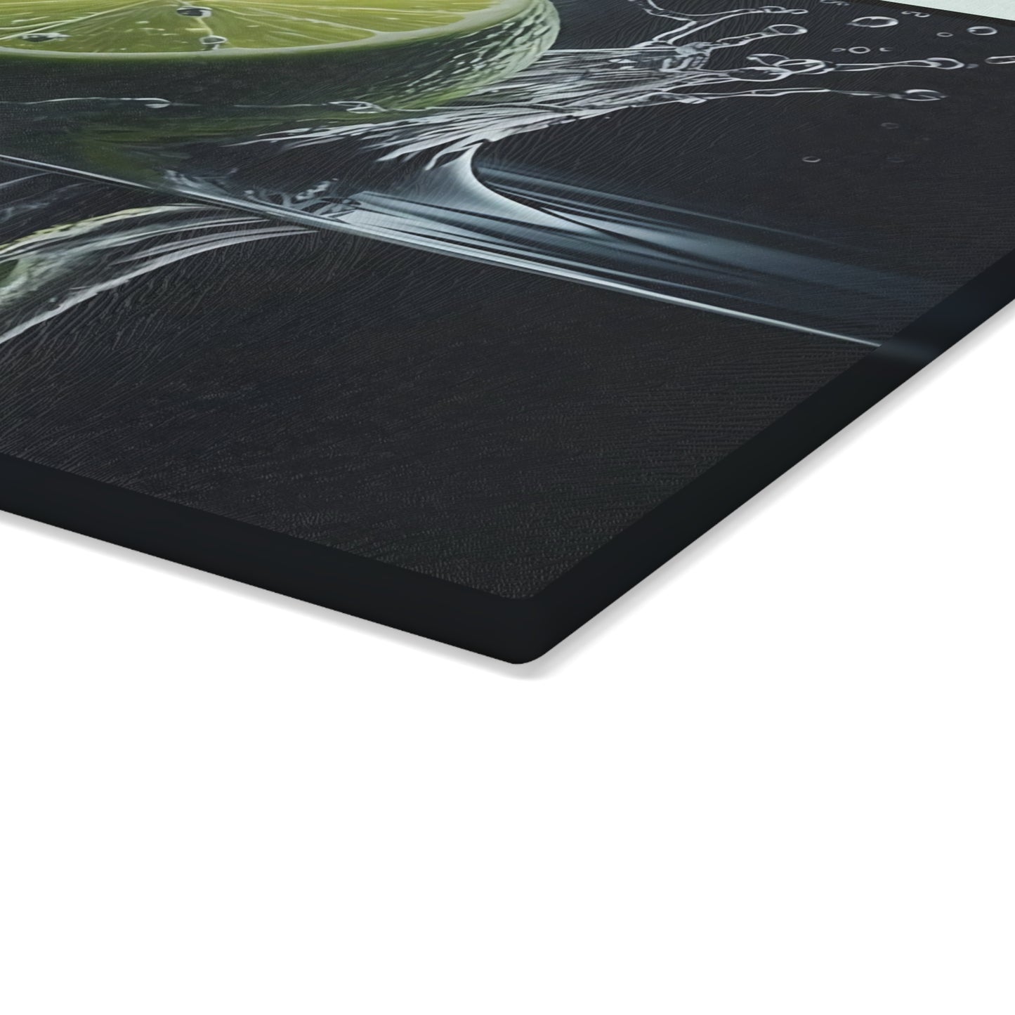 🍋 Lime Splash Glass Cutting Board – Refreshing Citrus Style for Your Kitchen