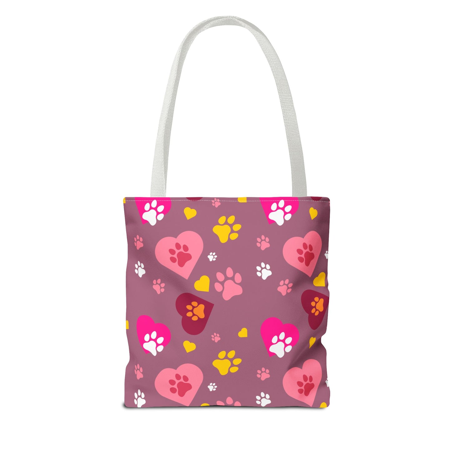 ¡Demuestra tu amor por tus peludos amigos con este clásico bolso de mano con estampado de patas! 🐾
