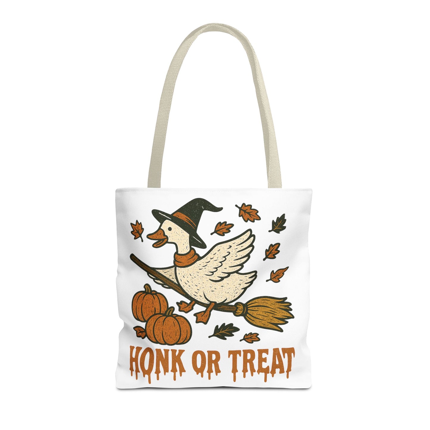 ๐ช Honk or Treat Goose Halloween Tote Bag โ Witchy Whimsy for Spooky Season ๐๐