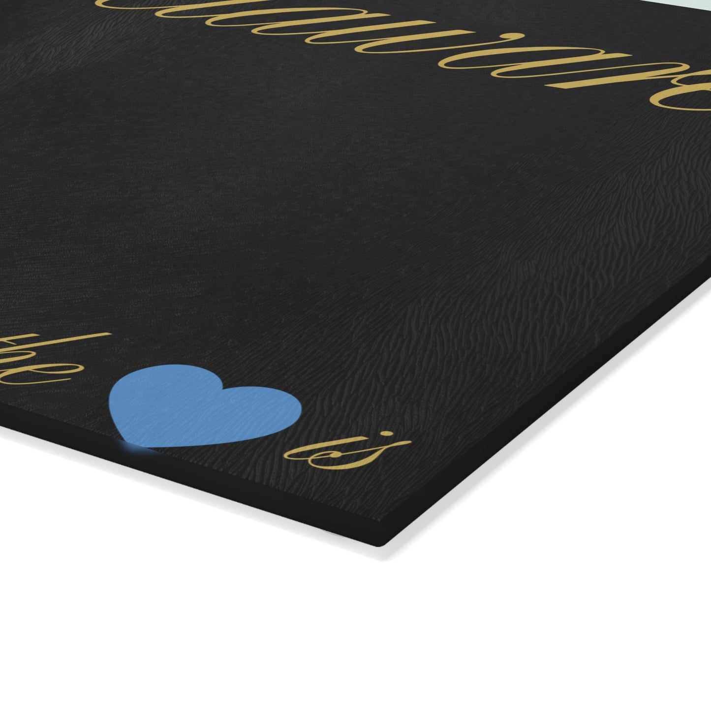 💠 Delaware Floral State Cutting Board – Coastal Charm in Elegant Blue & Gold 🌊