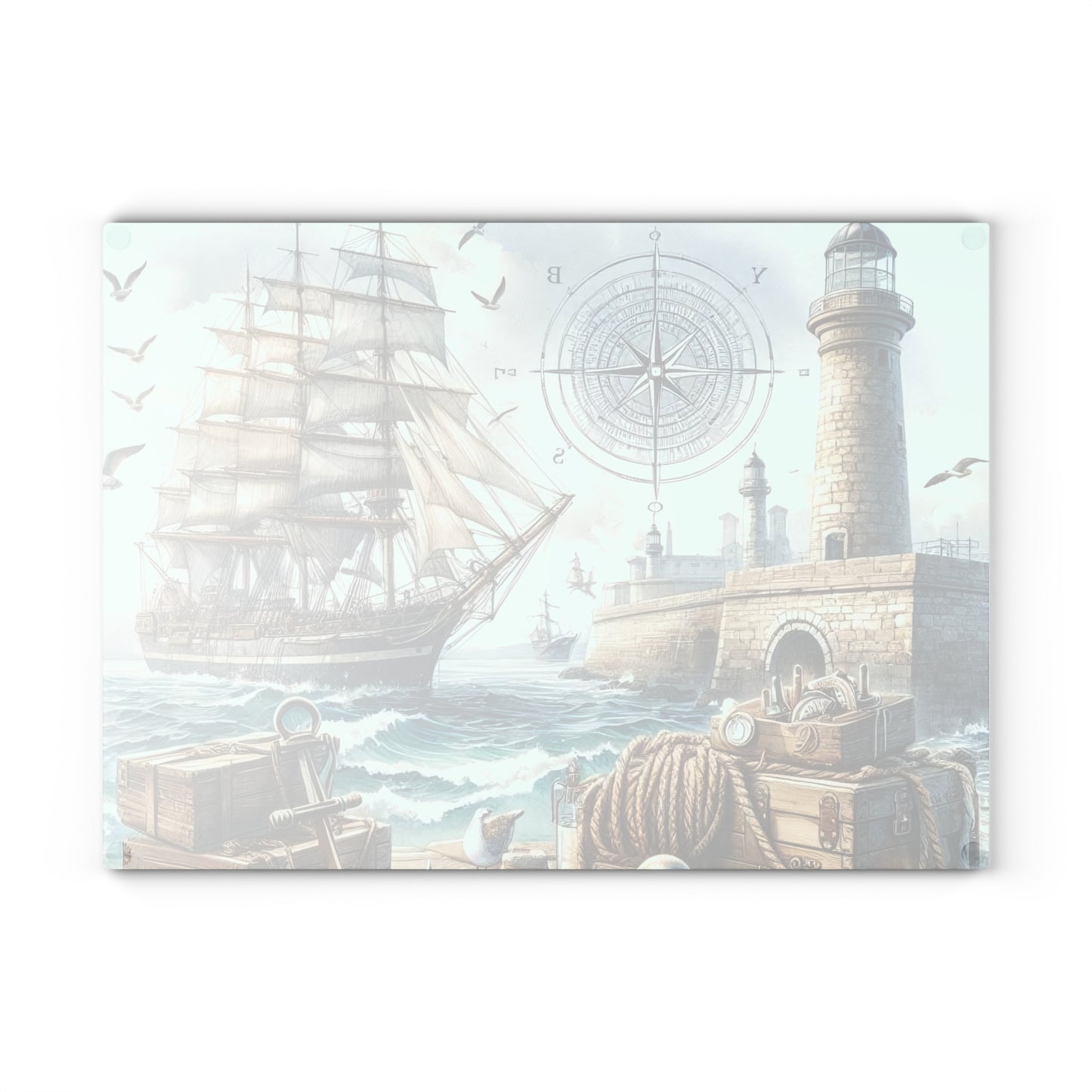 Tabla de cortar náutica, Decoración de cocina costera, Regalo para casa de playa, Decoración con temática oceánica, Elementos esenciales para casa de playa, Decoración inspirada en el océano, Regalo de playa único