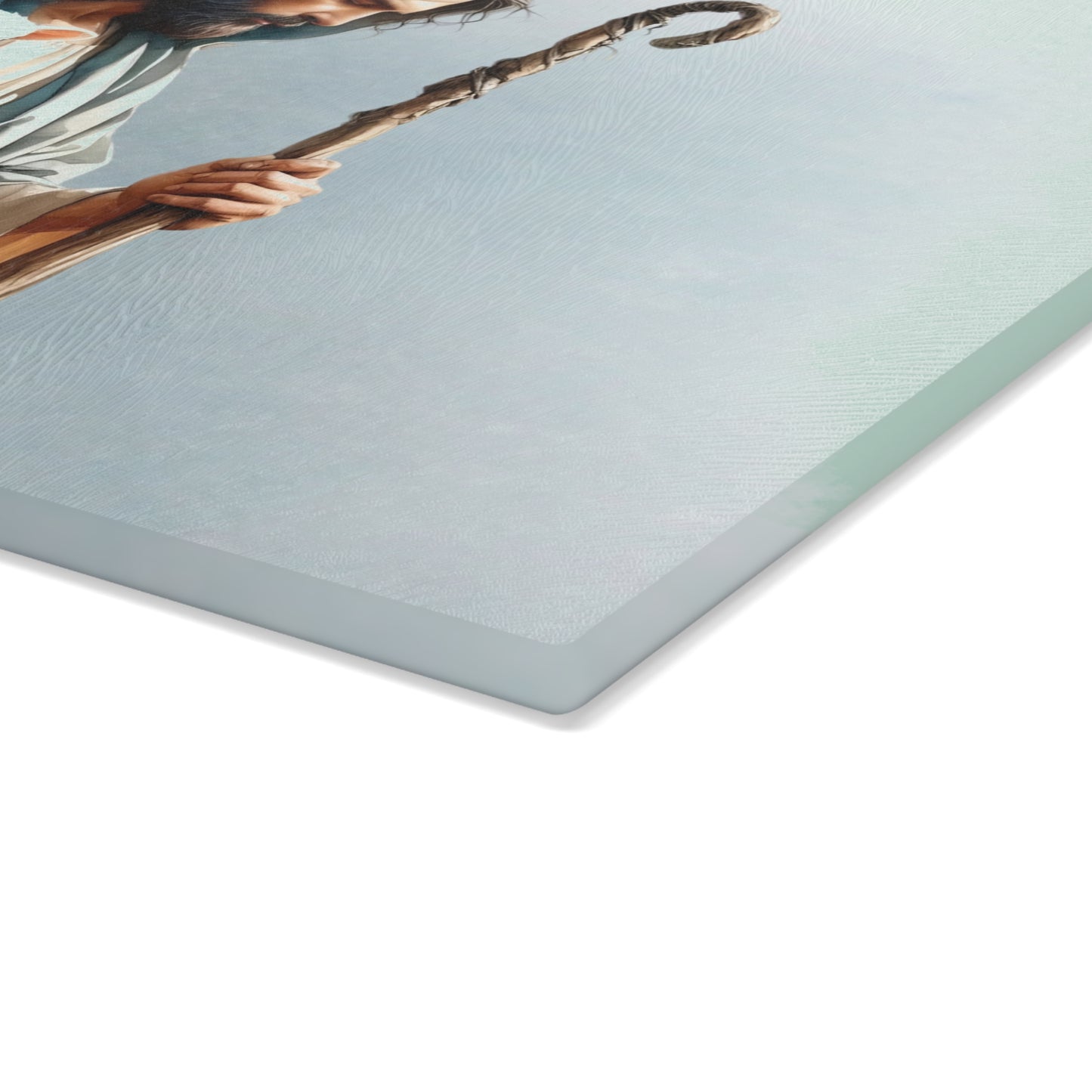 Tabla de cortar de Jesús, tabla de cortar de vidrio templado, tabla de charcutería, tabla de cortar, regalo de inauguración de la casa, tabla de cortar personalizada