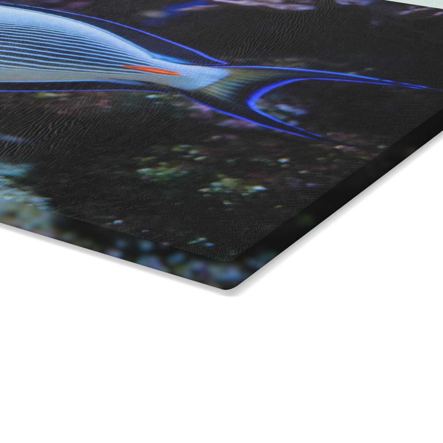 Tabla de cortar de coral Blue Tang: un elegante estilo oceánico para tu cocina