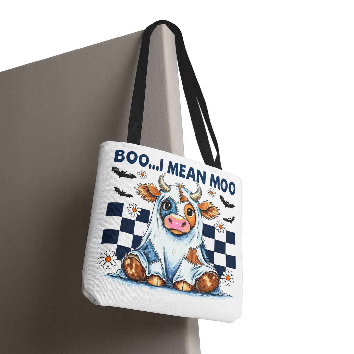 ๐ฎ Boo... I Mean Moo Cow Halloween Tote Bag โ Spooky Cute Farmhouse Fun ๐ป๐