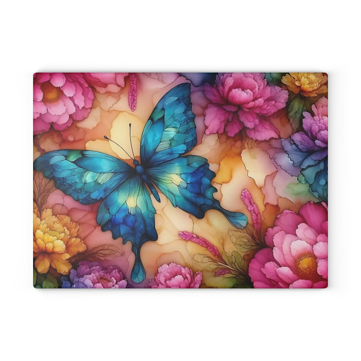 🦋 Blooming Butterfly Cutting Board – Graceful Floral Elegance for Your Kitchen
