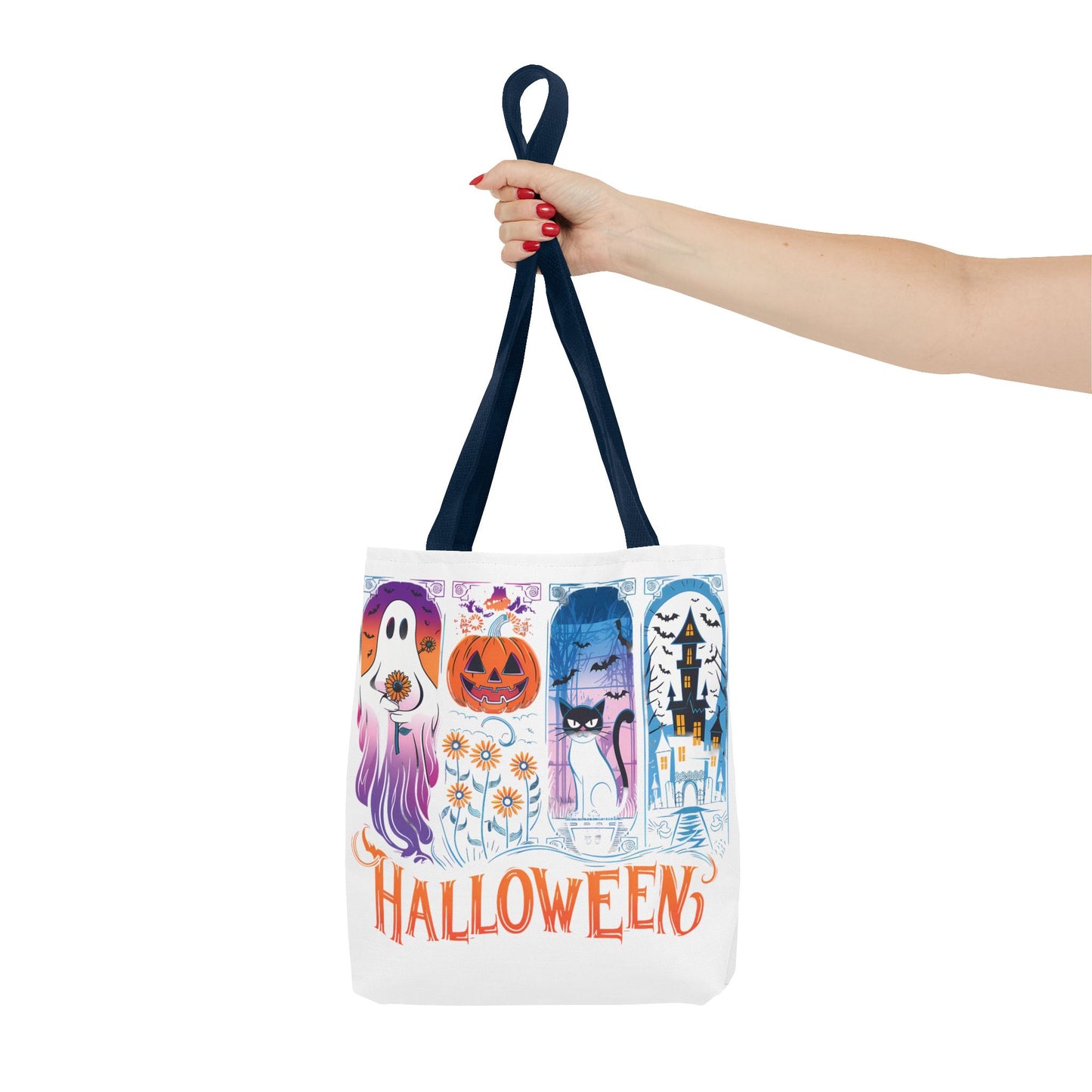 🎃 Haunted Halloween Tote Bag – Spooky Style with Autumn Vibes 👻