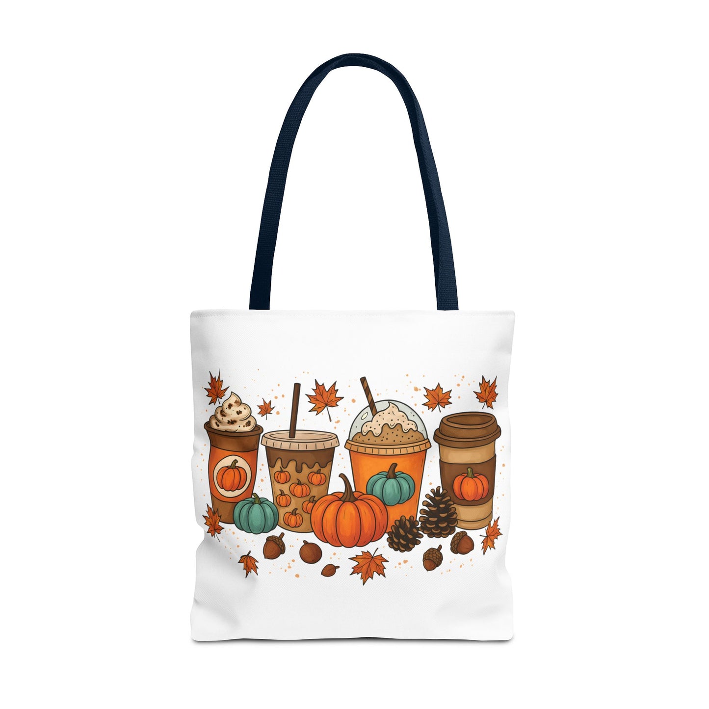 🎃 Pumpkin Spice Vibes Tote Bag – Sippin’ Cozy Fall in Style ☕🍂