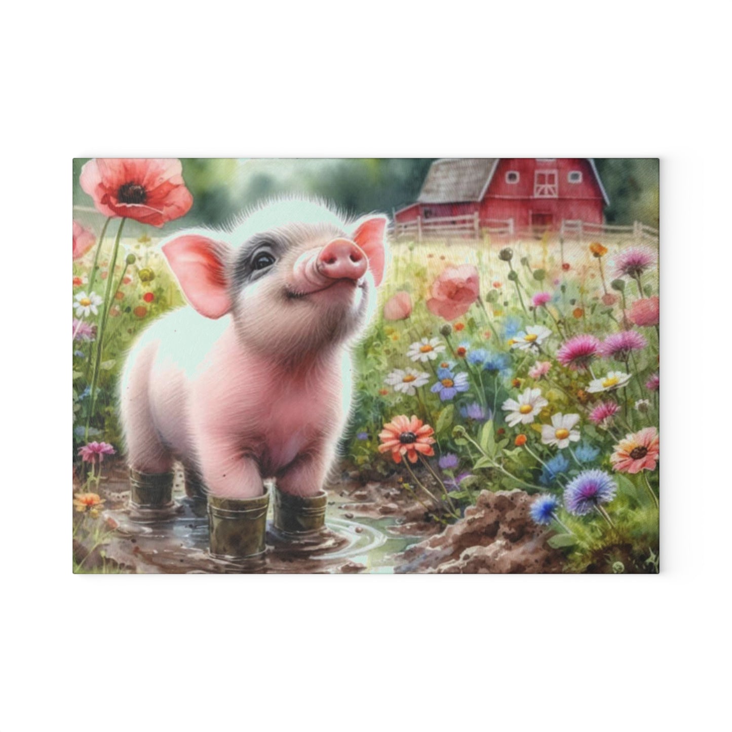 🐷 Farm Piglet Cutting Board – Country Charm for Your Kitchen 🐷