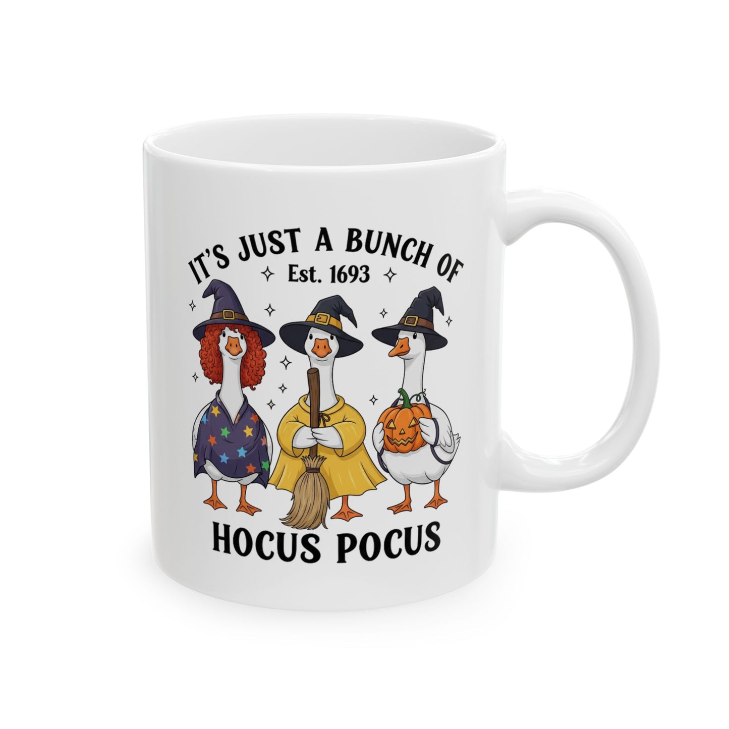 🧙♀️🦆 Hocus Pocus Goose Mug – Halloween Quackery & Magic in Every Sip 🎃☕