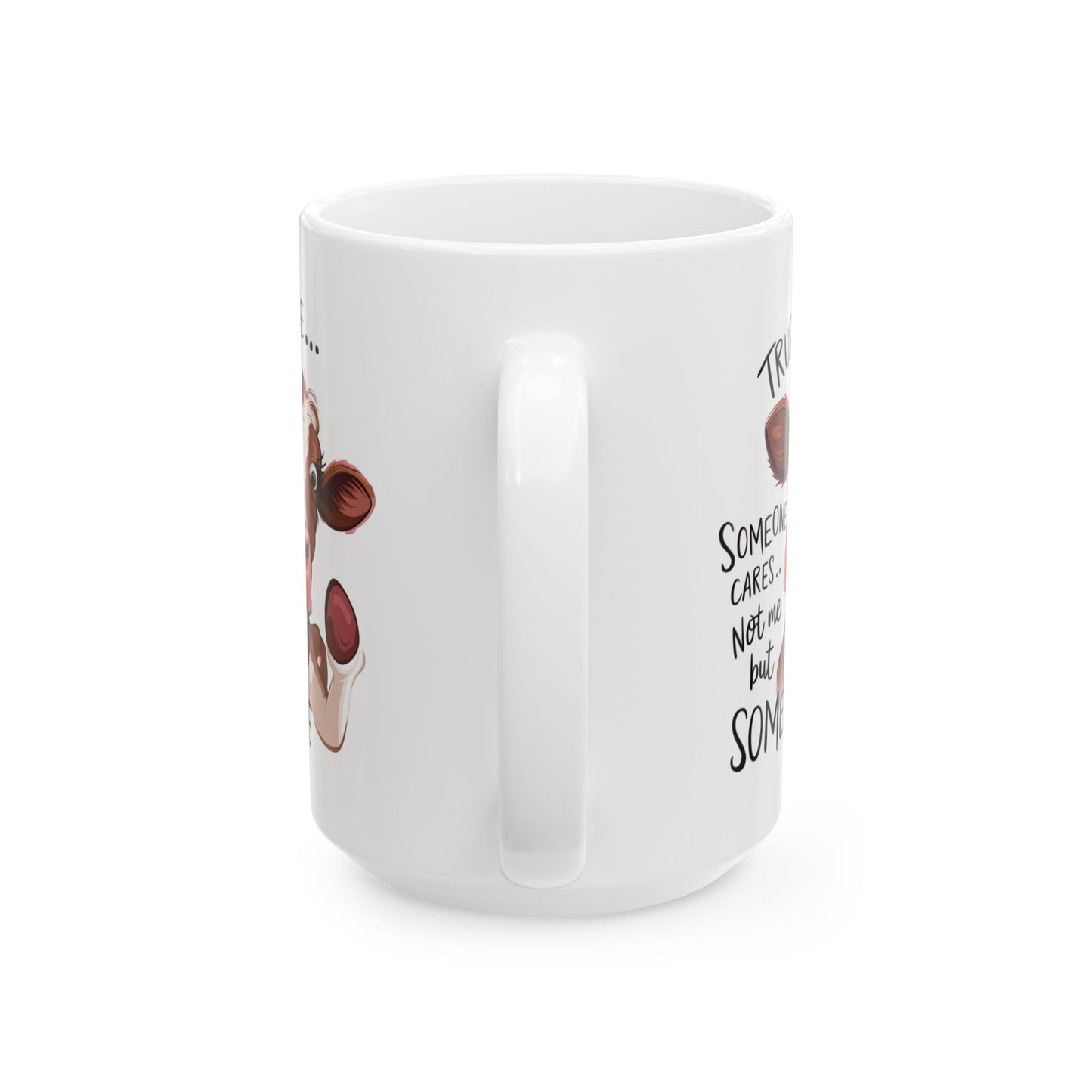 Confía en mí... No en mí, sino en alguien: divertida taza de vaca para almas sarcásticas ☕