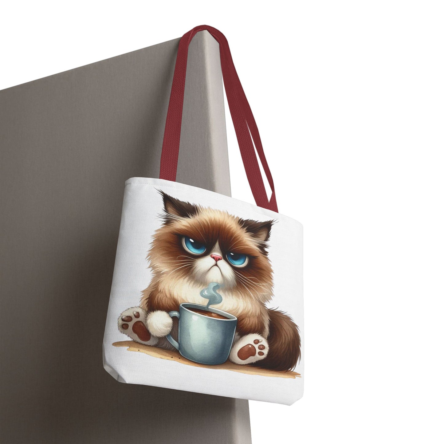 Bolsa de mano personalizada de Grumpy Cat con nombre personalizado: regalo divertido y sarcástico para amantes de los gatos. Bolsa única y práctica para uso diario. Bolsa de mano de Grumpy Cat: perfecta para amantes de los gatos y almas sarcásticas.
