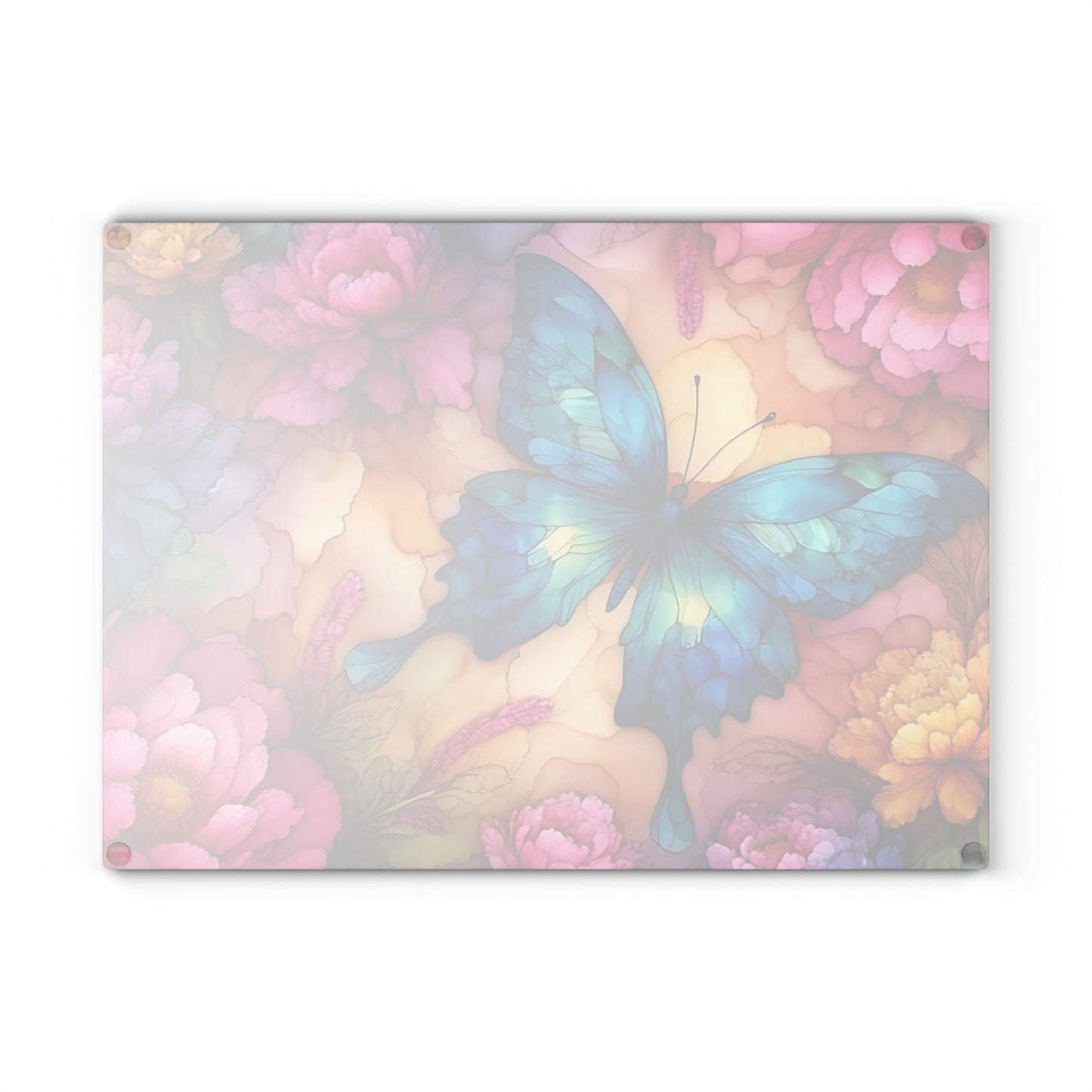 🦋 Blooming Butterfly Cutting Board – Graceful Floral Elegance for Your Kitchen