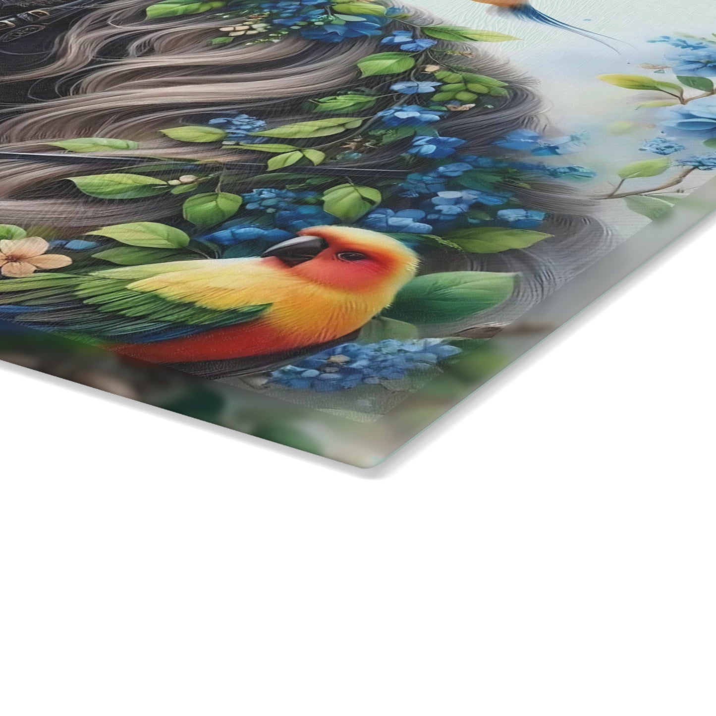 Hermosa tabla de cortar marrón, tabla de cortar de vidrio templado, tabla de charcutería, tabla de cortar, regalo de inauguración de la casa, tabla de cortar personalizada