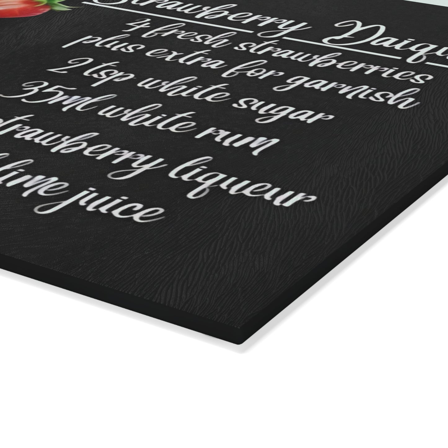 🍓 Strawberry Daiquiri Recipe Cutting Board – A Sweet Splash of Style for Your Kitchen