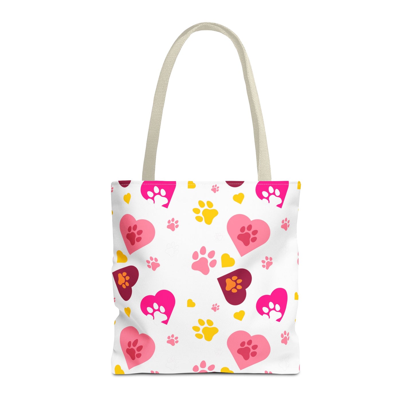 Bolsa de mano con estampado de patas y corazón | Pet Lover Everyday Carry-All