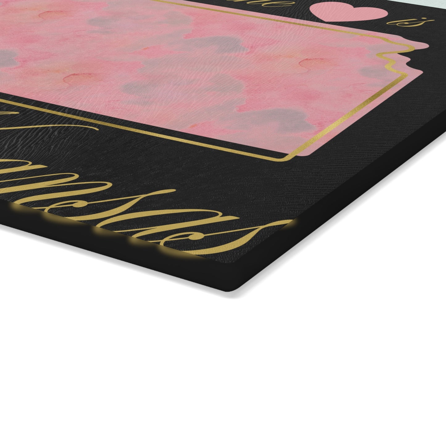 💗 Kansas State Cutting Board – Blushing Pride with Heartfelt Charm