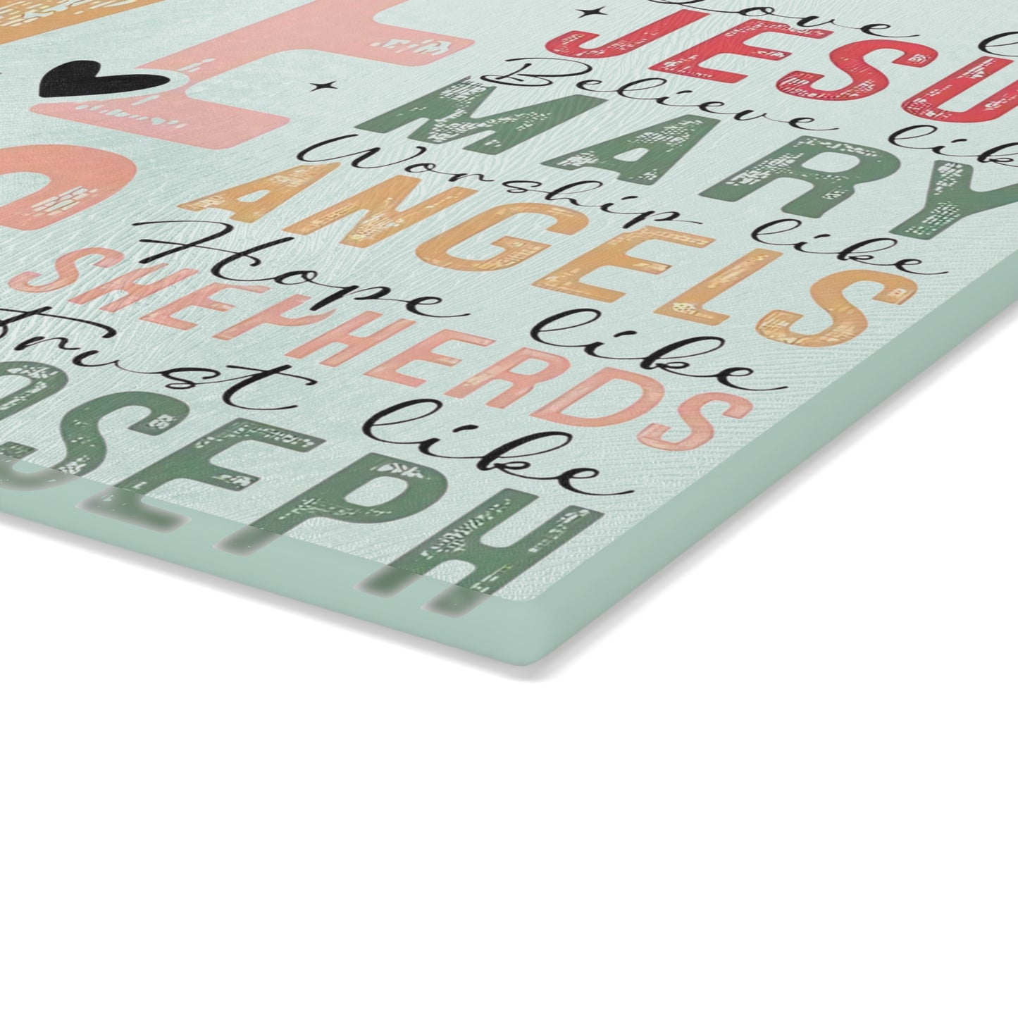 Tabla de cortar inspiradora, tabla de cortar de vidrio templado, tabla de charcutería, tabla de cortar, regalo de inauguración de la casa, tabla de cortar personalizada, Biblia