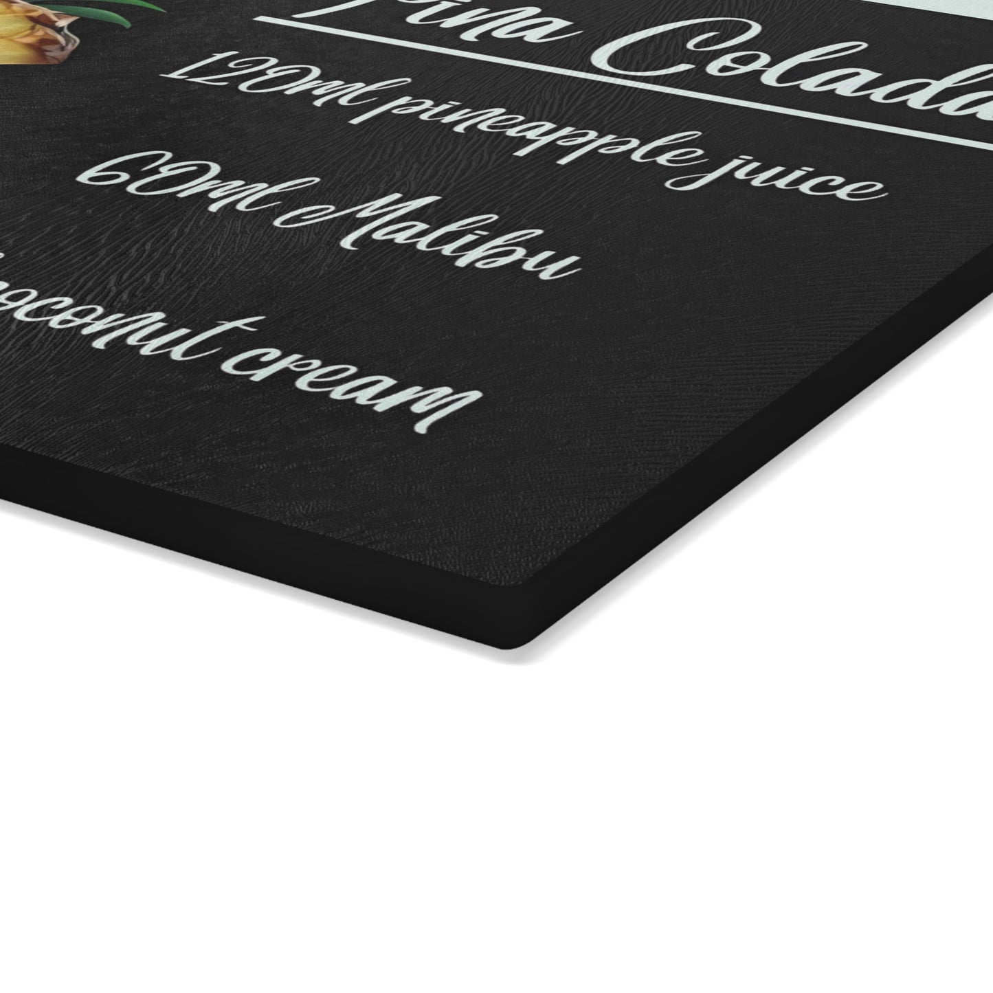 🍍 Piña Colada Recipe Cutting Board – Island Vibes for Your Kitchen or Bar