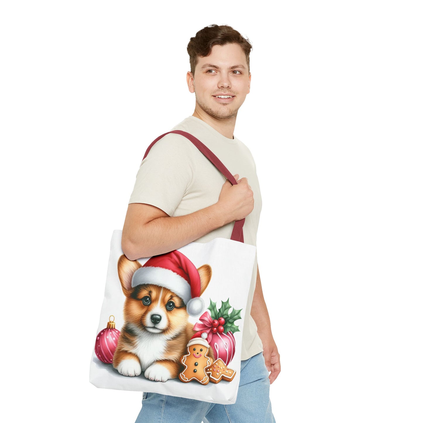 🎄 Corgi Christmas Cookie Tote – Sweet Holiday Charm for Dog Lovers 🐾