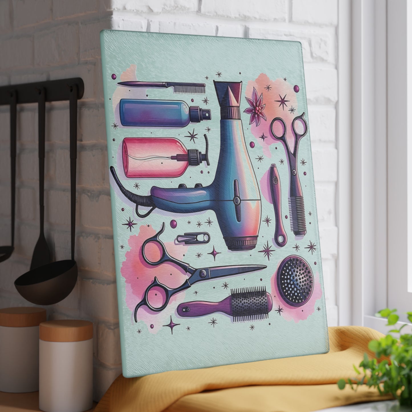 Shear Perfection – Tabla de cortar de vidrio para estilistas 💇♀️✨