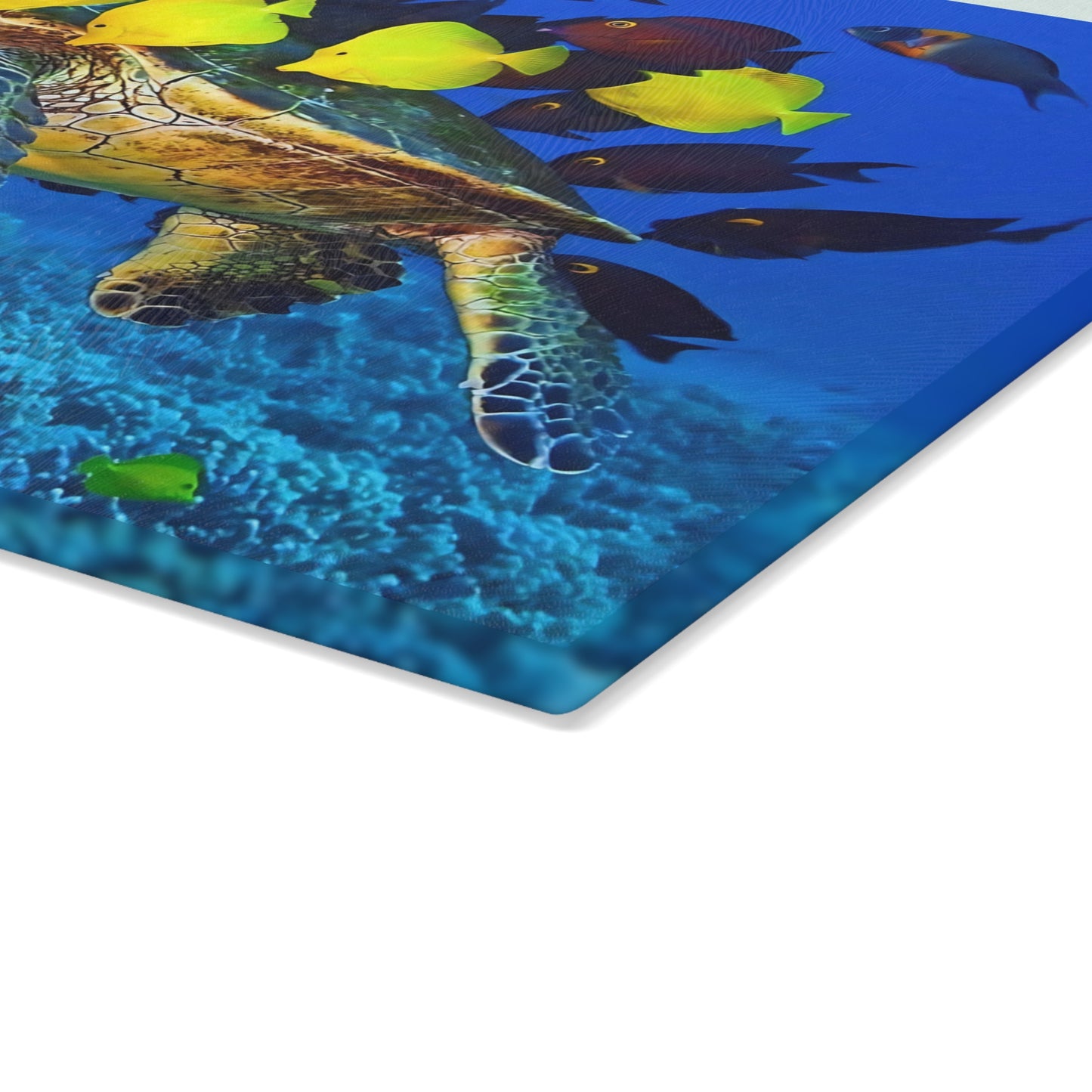 Tabla de cortar con diseño de tortuga marina: Majestuosidad submarina para tu cocina