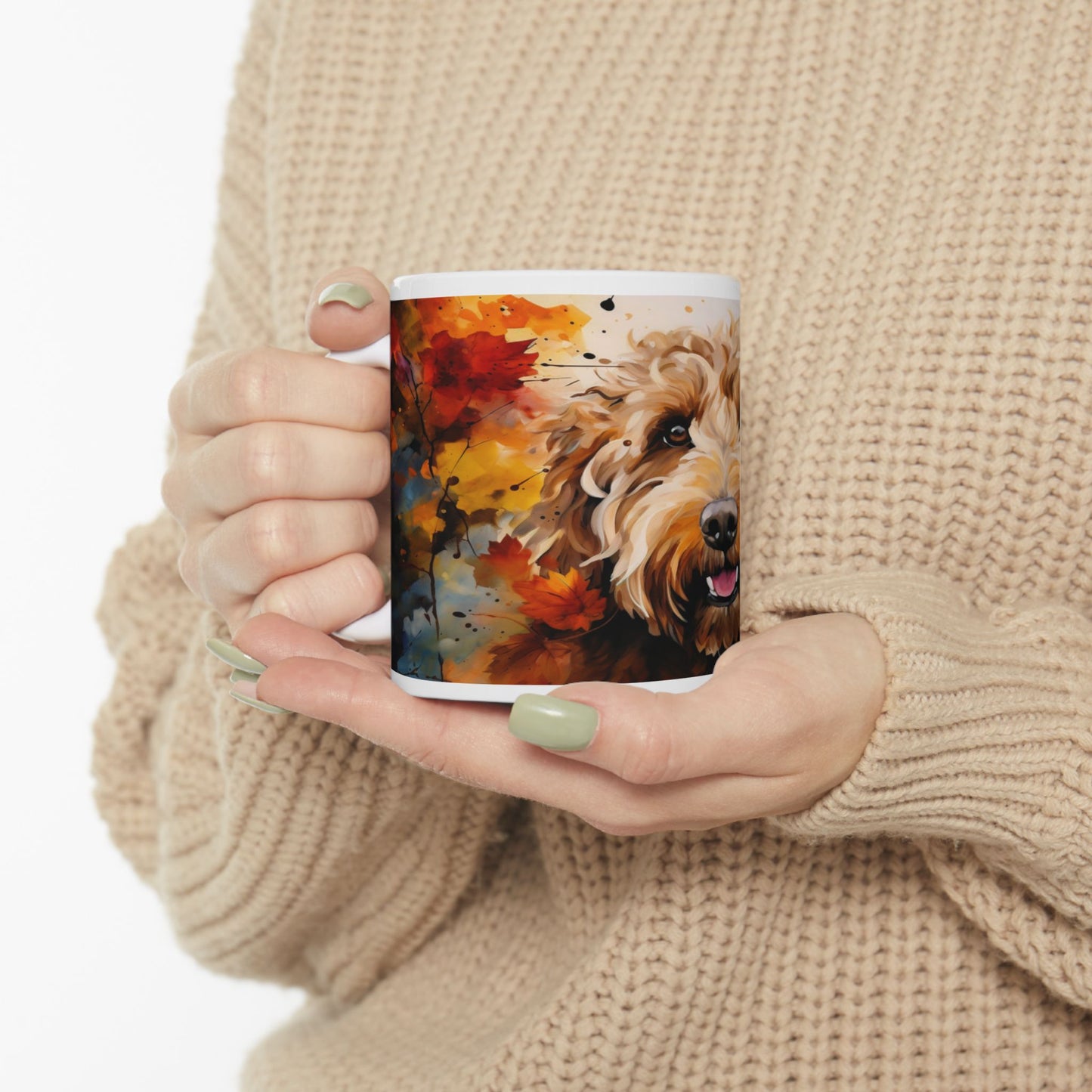 Taza de Labradoodle: ¡Un toque colorido de alegría y amor!