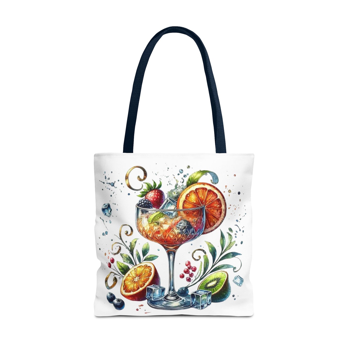 Bolso de cóctel, bolso para bebidas afrutadas, bolso de playa tropical, elegante bolso de lona, regalo para amantes de los cócteles, bolso de mano divertido, práctico bolso de verano.