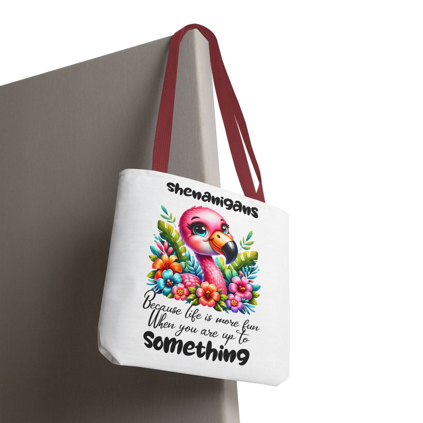🌸 Flamingo & Floral Bliss – Bolso tote vibrante y divertido 🌺