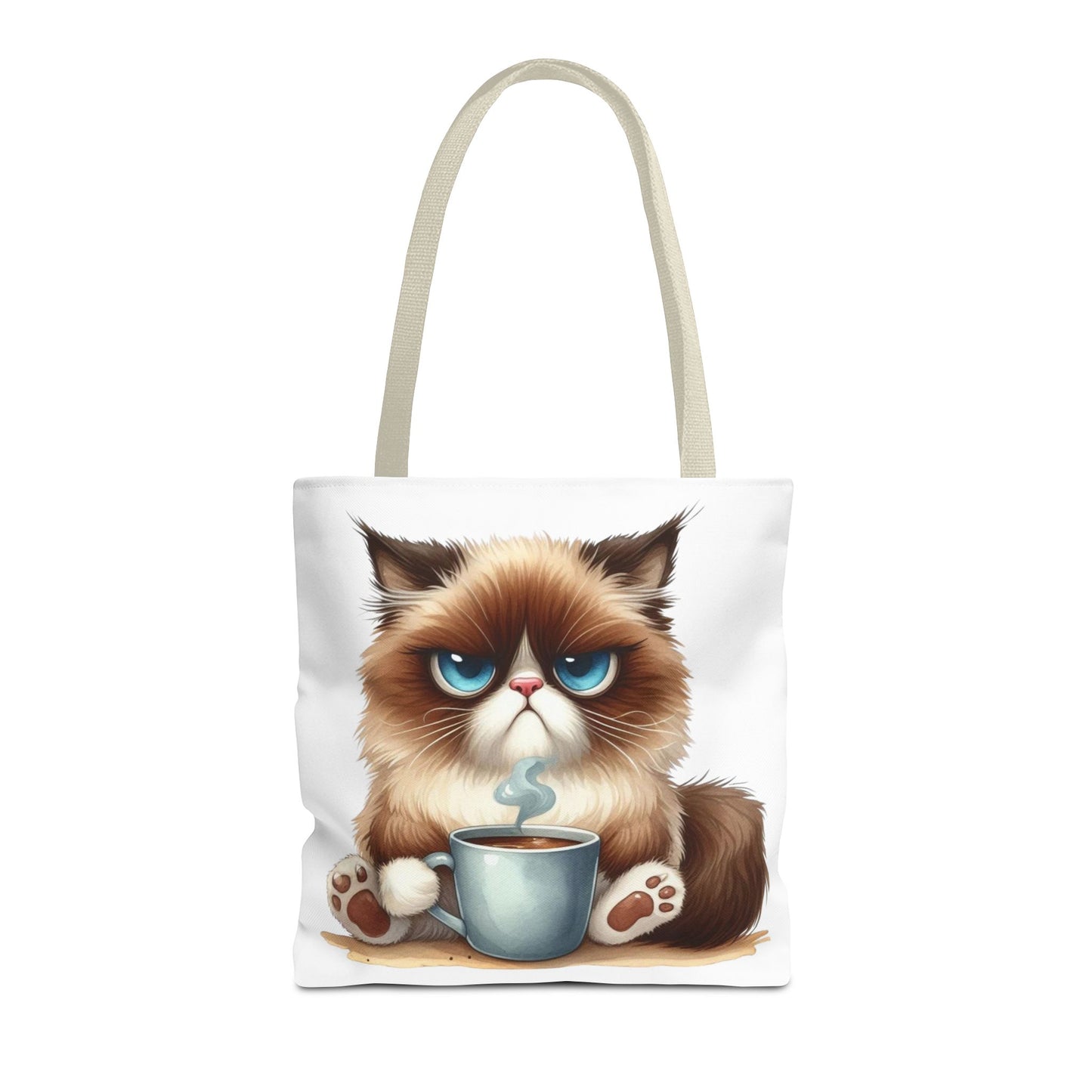 Bolsa de mano personalizada de Grumpy Cat con nombre personalizado: regalo divertido y sarcástico para amantes de los gatos. Bolsa única y práctica para uso diario. Bolsa de mano de Grumpy Cat: perfecta para amantes de los gatos y almas sarcásticas.