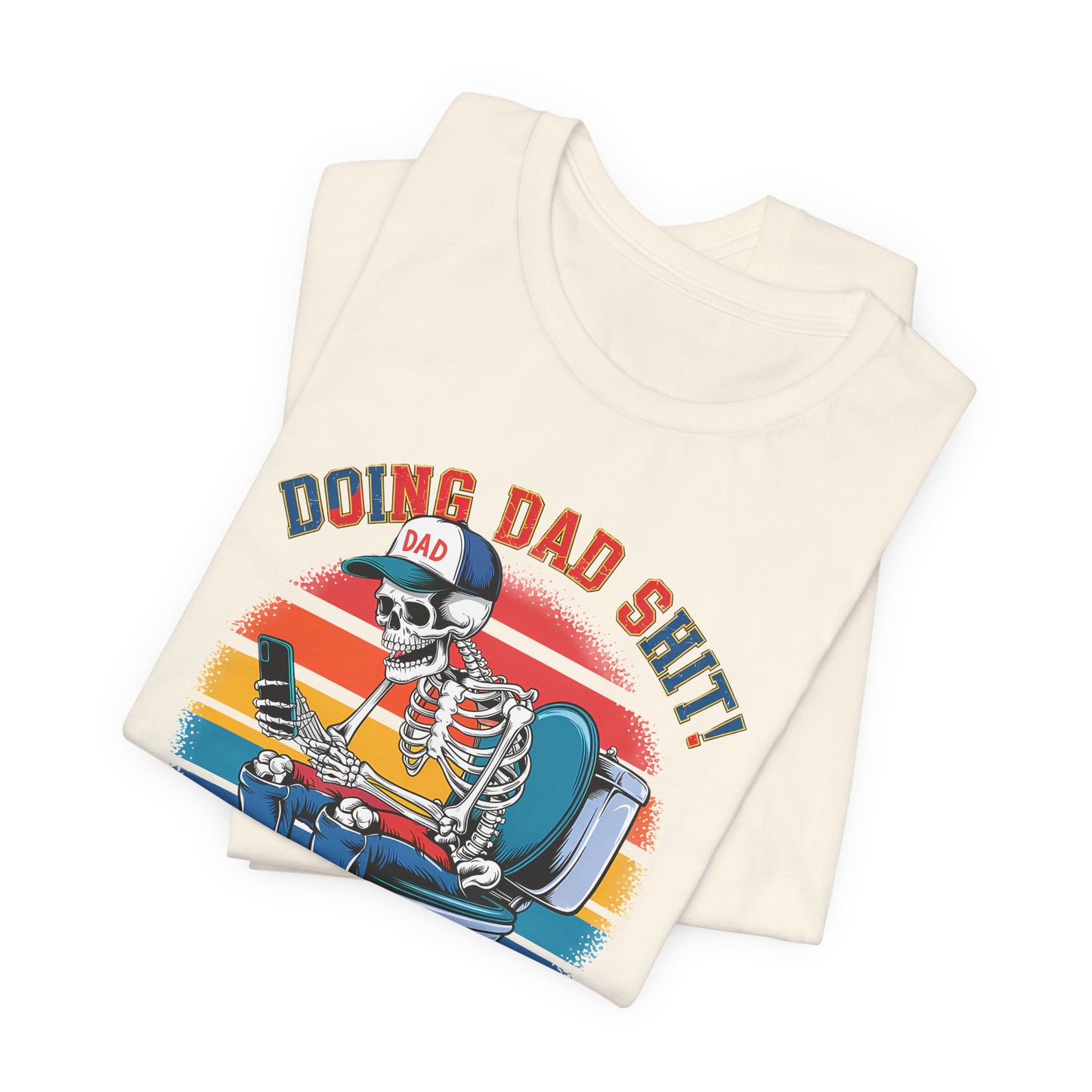 🧻 HACIENDO CABRAS DE PAPÁ | Camiseta gráfica divertida con esqueleto en el inodoro