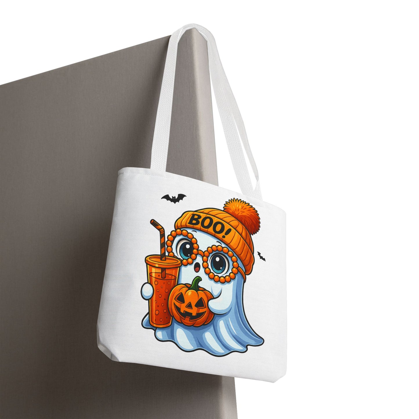 ๐ป Boo-tiful Ghost Tote Bag โ Spooky Cute Halloween Vibes ๐๐