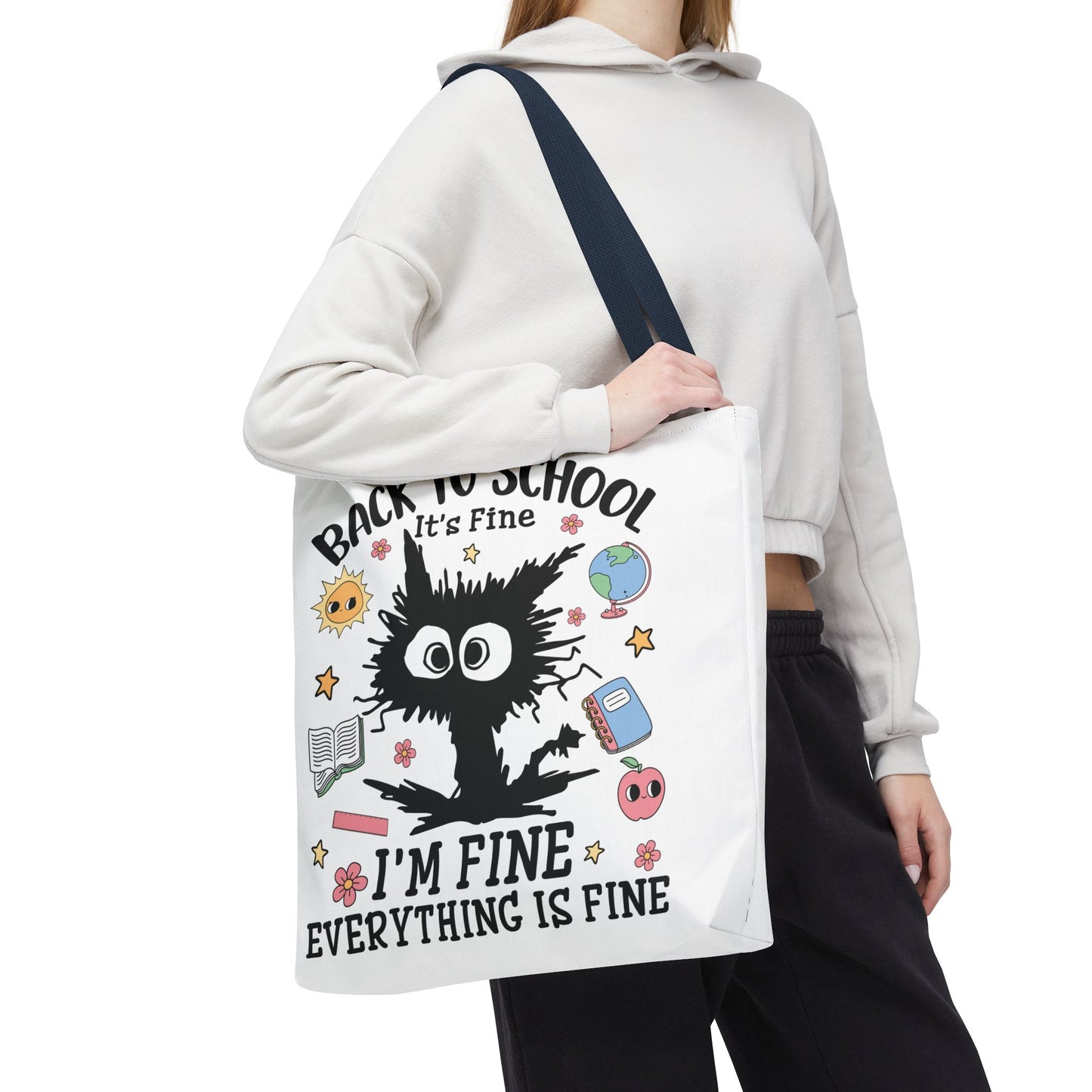 👀 I See Smart People Tote – Kawaii School Vibes with a Clever Twist 🍎