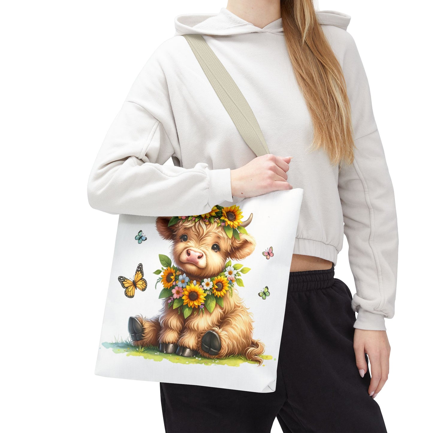 Bolsa de mano de vaca de las Tierras Altas, diseño de vaca bonito y elegante para amantes de los animales, perfecta para ir de compras, uso diario, regalo para entusiastas de las vacas y granjeros.