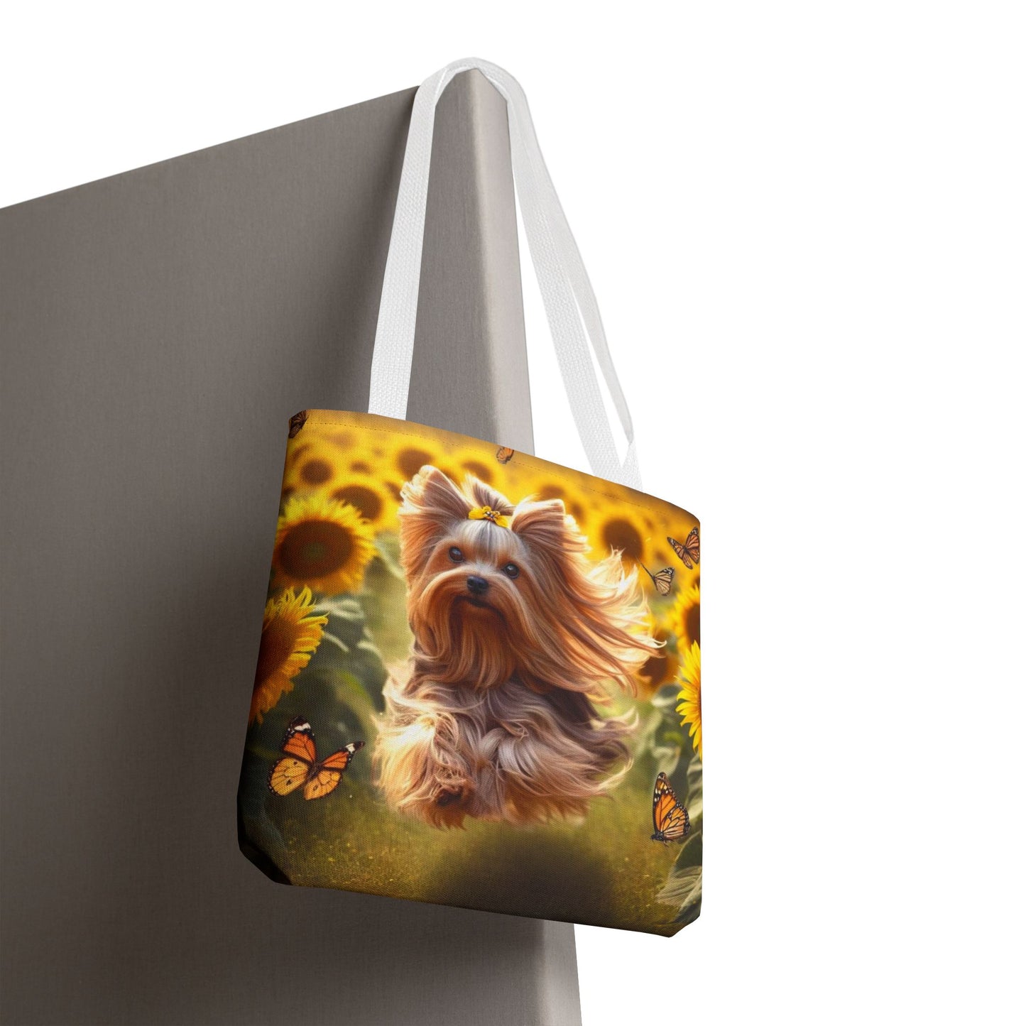 Adorable bolso de mano Yorkie: ¡perfecto para los amantes de los perros en movimiento!