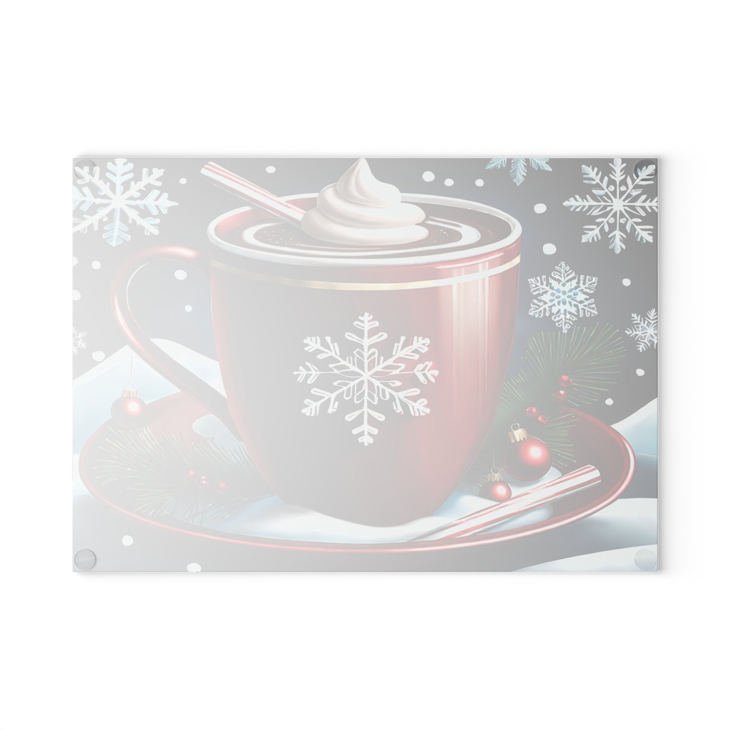🎄 Holiday Cocoa Cutting Board – Festive Cheer for Your Holiday Table